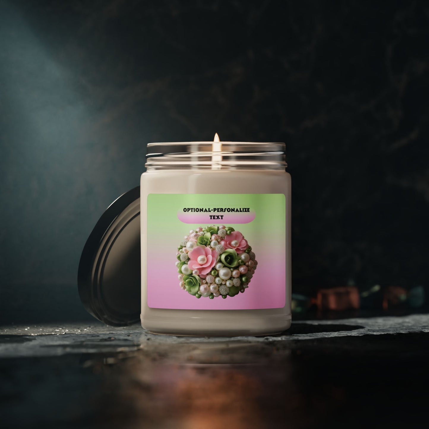 Pearlie - Clear Jar 9oz, Soy Candle - Perfect Gift for Relaxation & Special Occasions