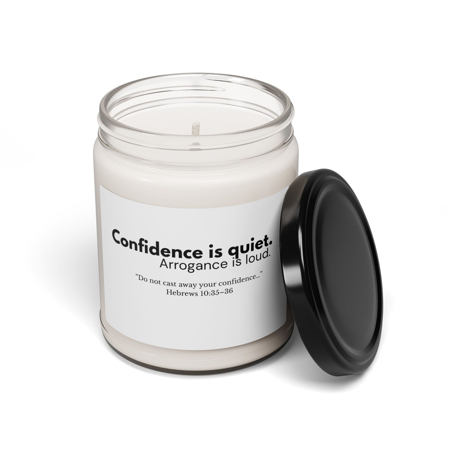 Confidence Is Quiet Soy Candle | Faith-Inspired Home Decor