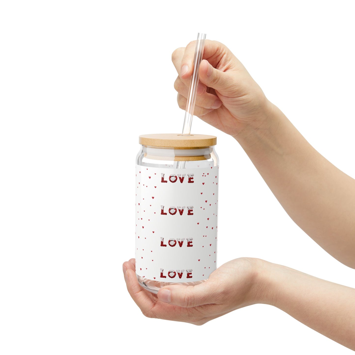 Love - Sipper Glass, 16oz