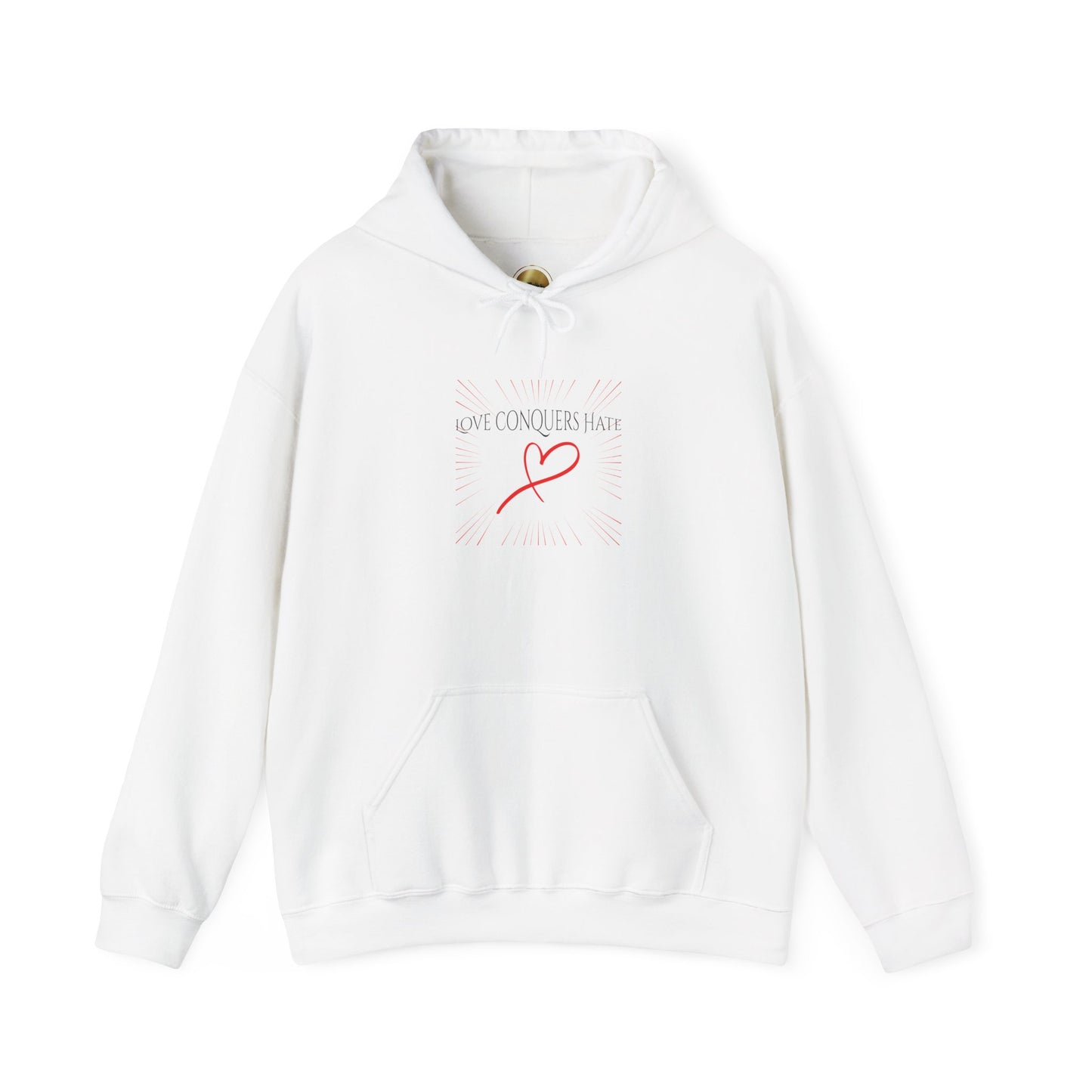 Love Conquers Hate - Unisex Heavy Blend™ Hooded Sweatshirt
