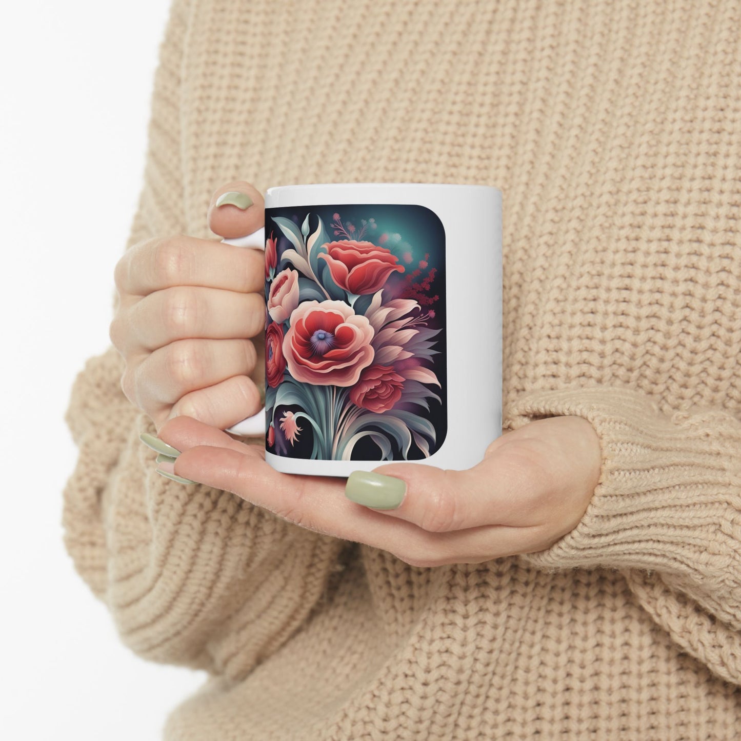 Floral Peace - Ceramic Mug