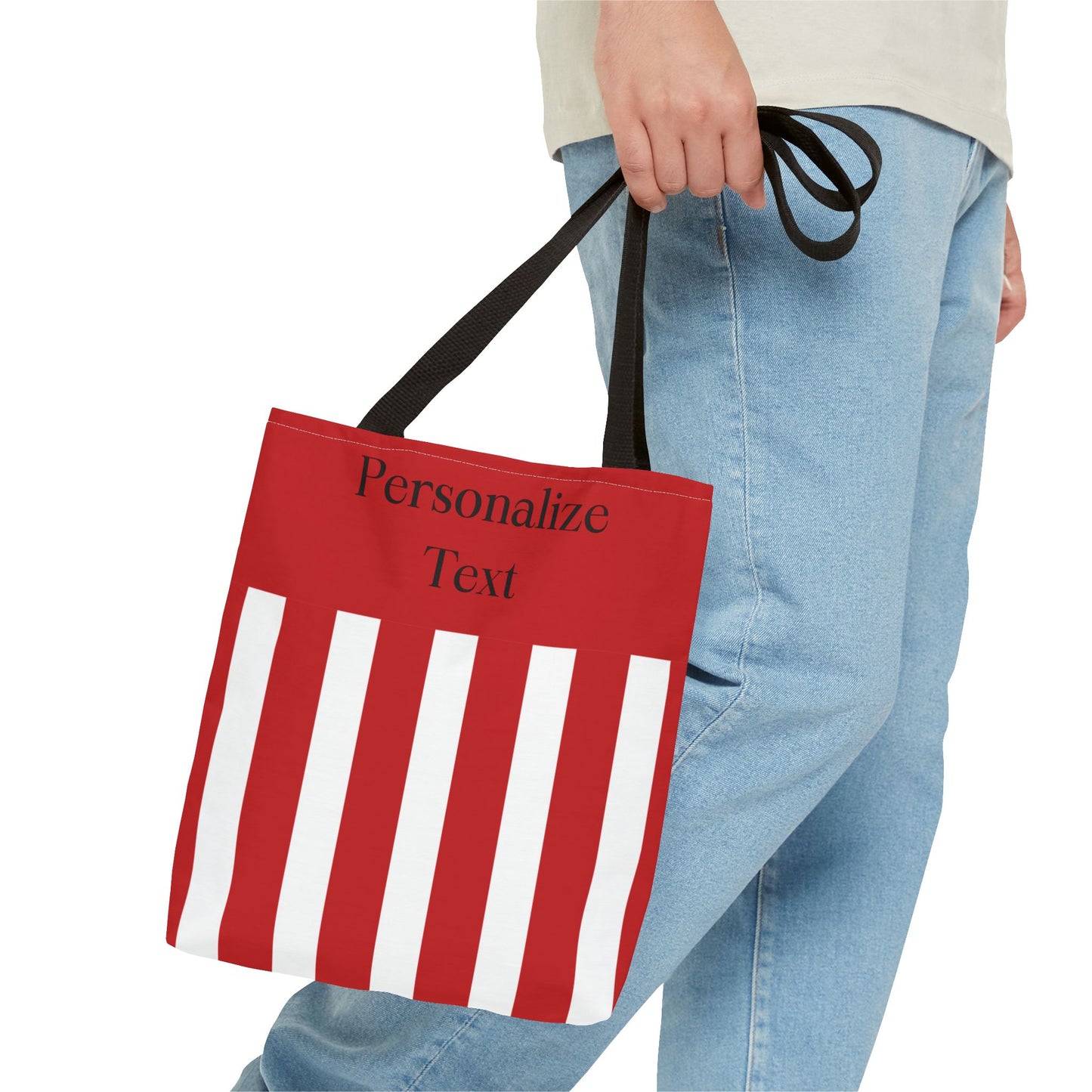 La Strie (red & white) - Tote Bag - Stylish Beach Vibes for Every Occasion!