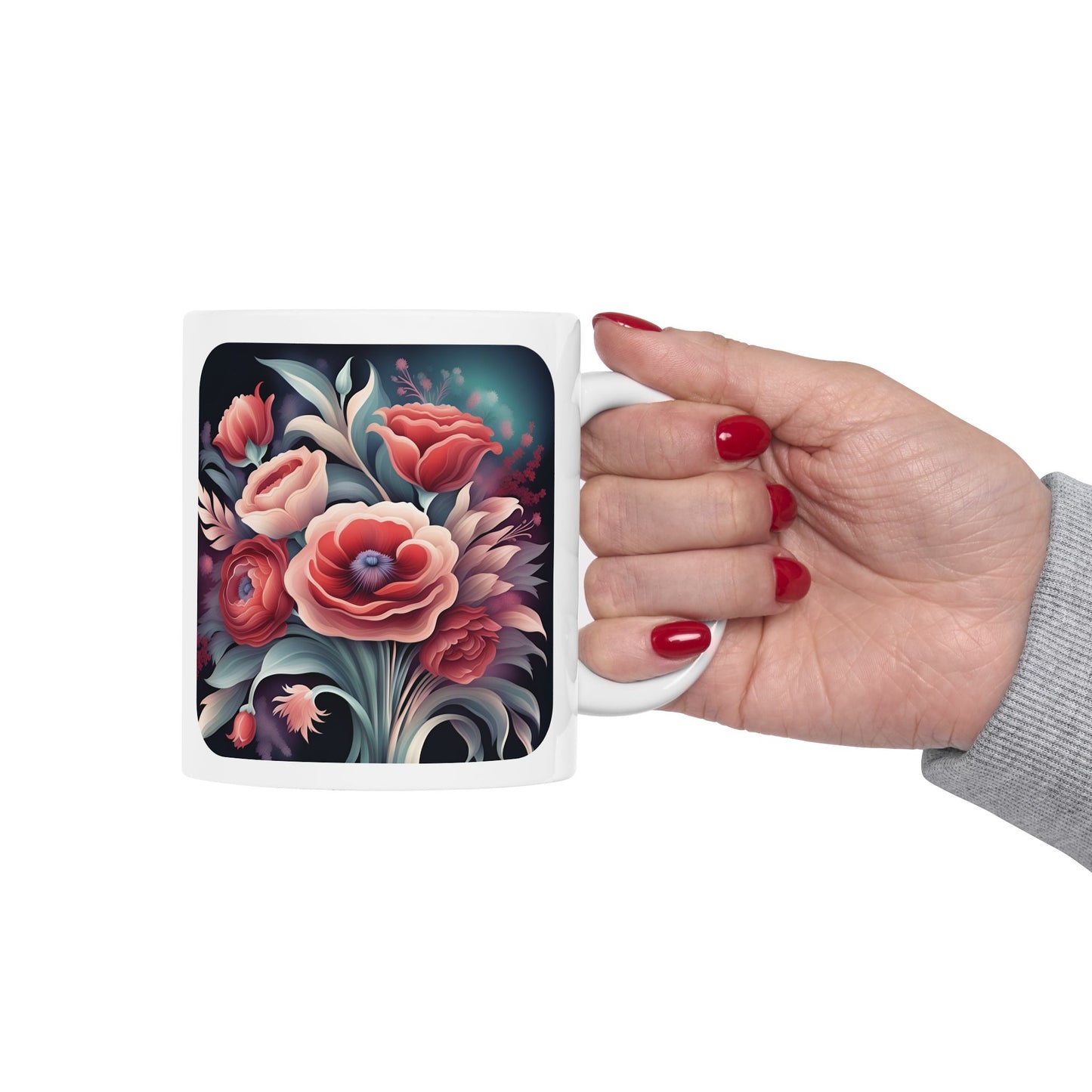 Floral Peace - Ceramic Mug