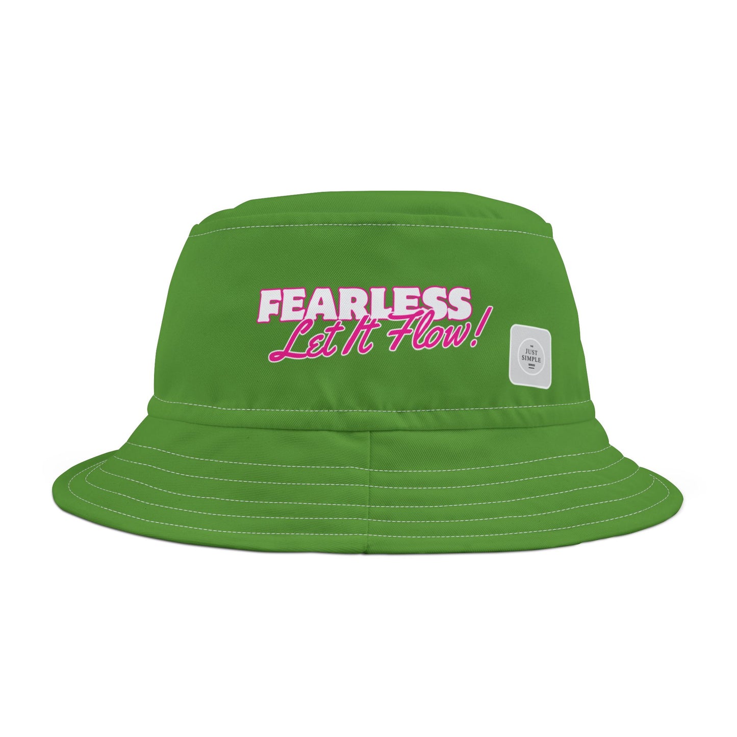 Fearless, Let It Flow | Unisex Bucket Hat (green) | The Just Simple Series