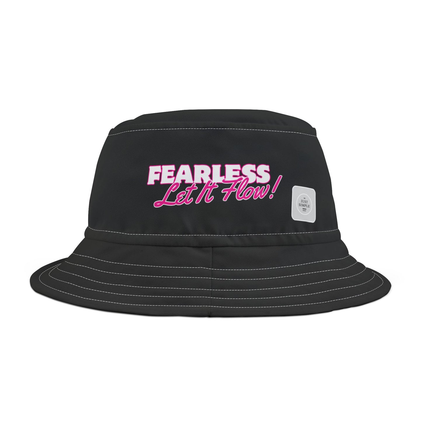 Fearless, Let It Flow | Unisex Bucket Hat (black) | The Just Simple Series