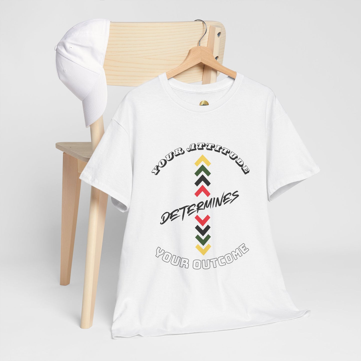 Your Attitude Determines Your Outcome - Heavy Cotton Tee