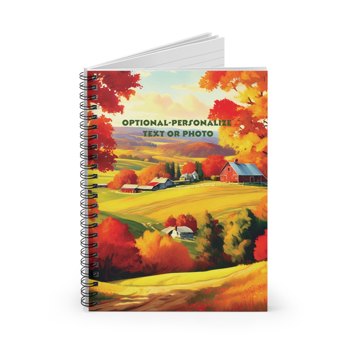 Autumn Life - Personalized Spiral Notebook