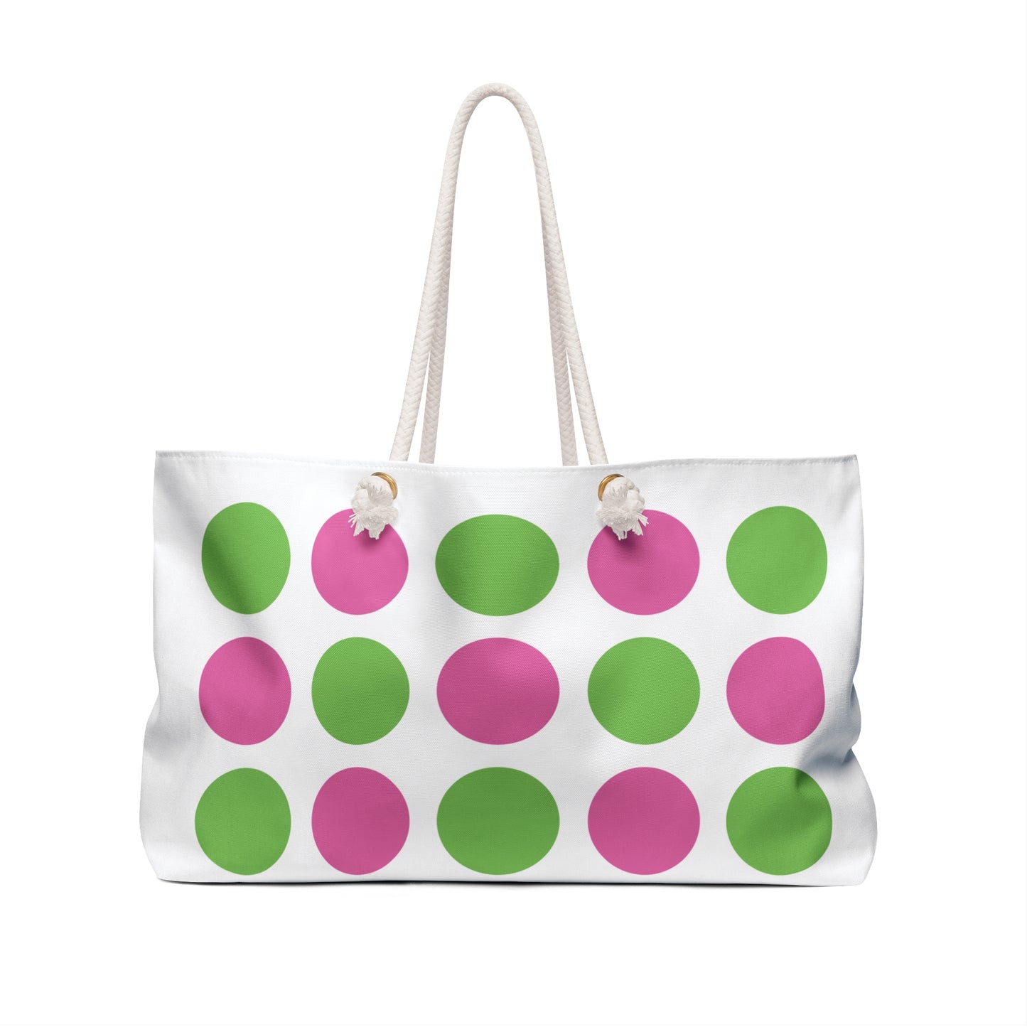 Free Spirited (pink & green) - Weekender Bag for Travel & Special Occasions