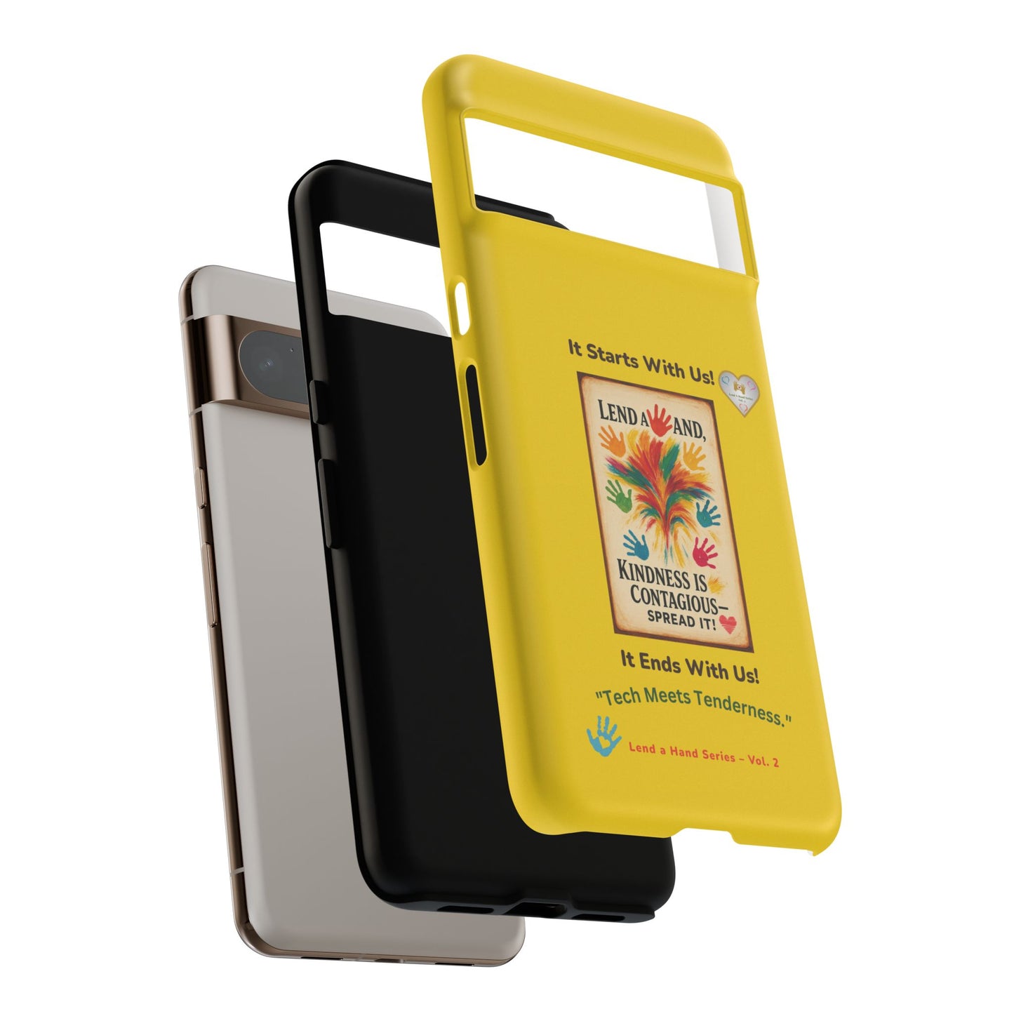 Lend a Hand, Lift a Heart - Phone Case Google Pixel Vol. 2 | "Tech Meets Tenderness."