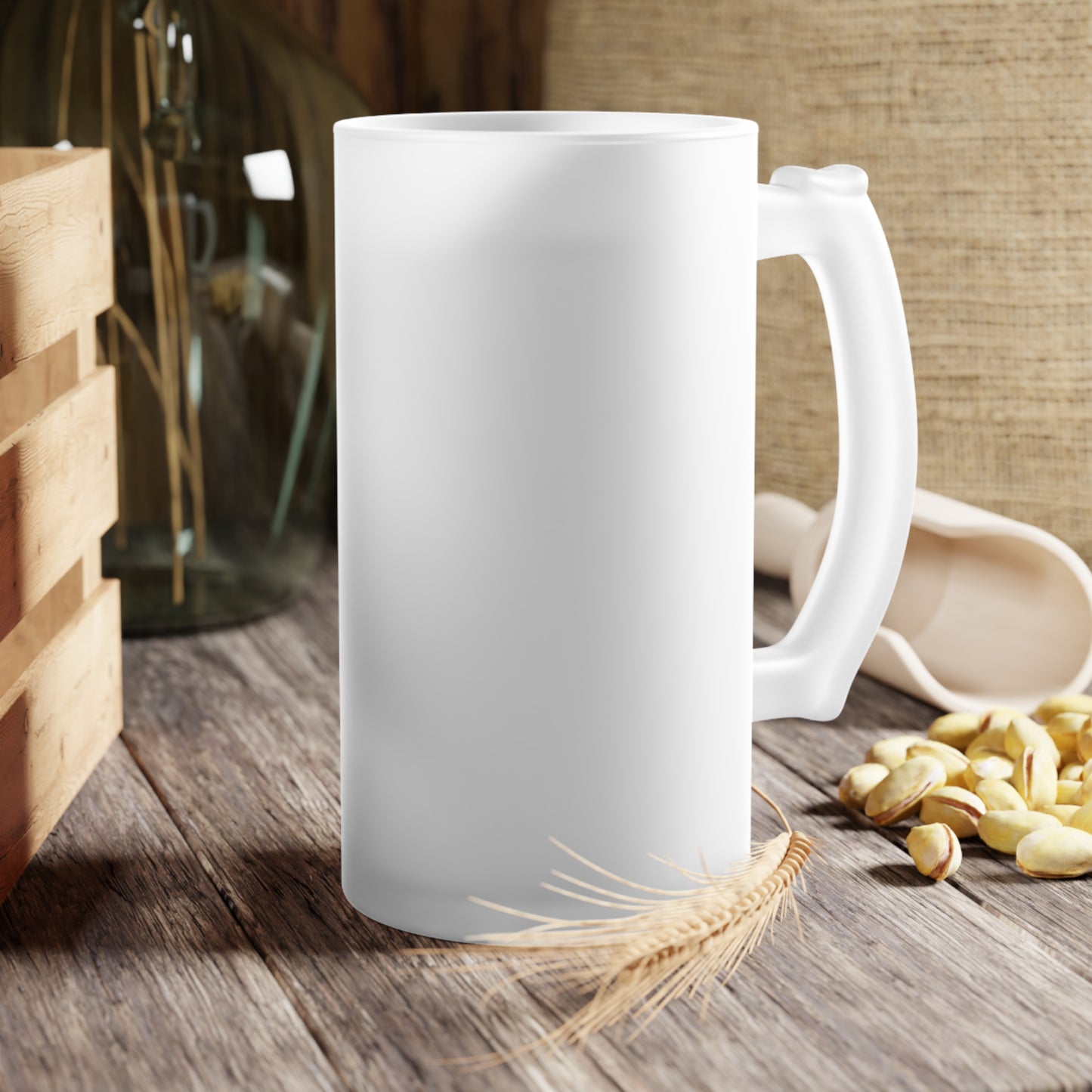 Personalized - Frosted 16 oz. Glass Beer Mug. Customizable Gift for Beer Lovers