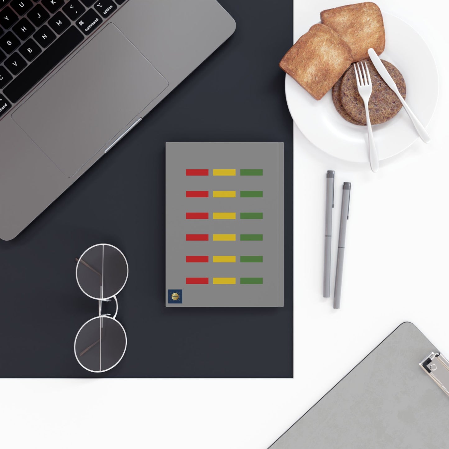 Peace & Love (grey) | Personalized Hard Backed Journal