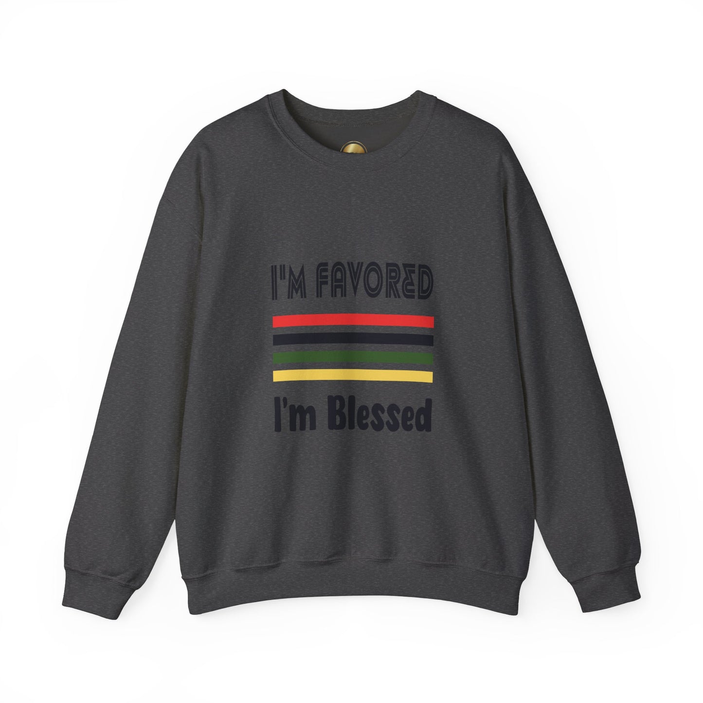 I'm Favored-I'm Blessed - Heavy Blend Crewneck Sweatshirt - Comfort and Durability - Unisex