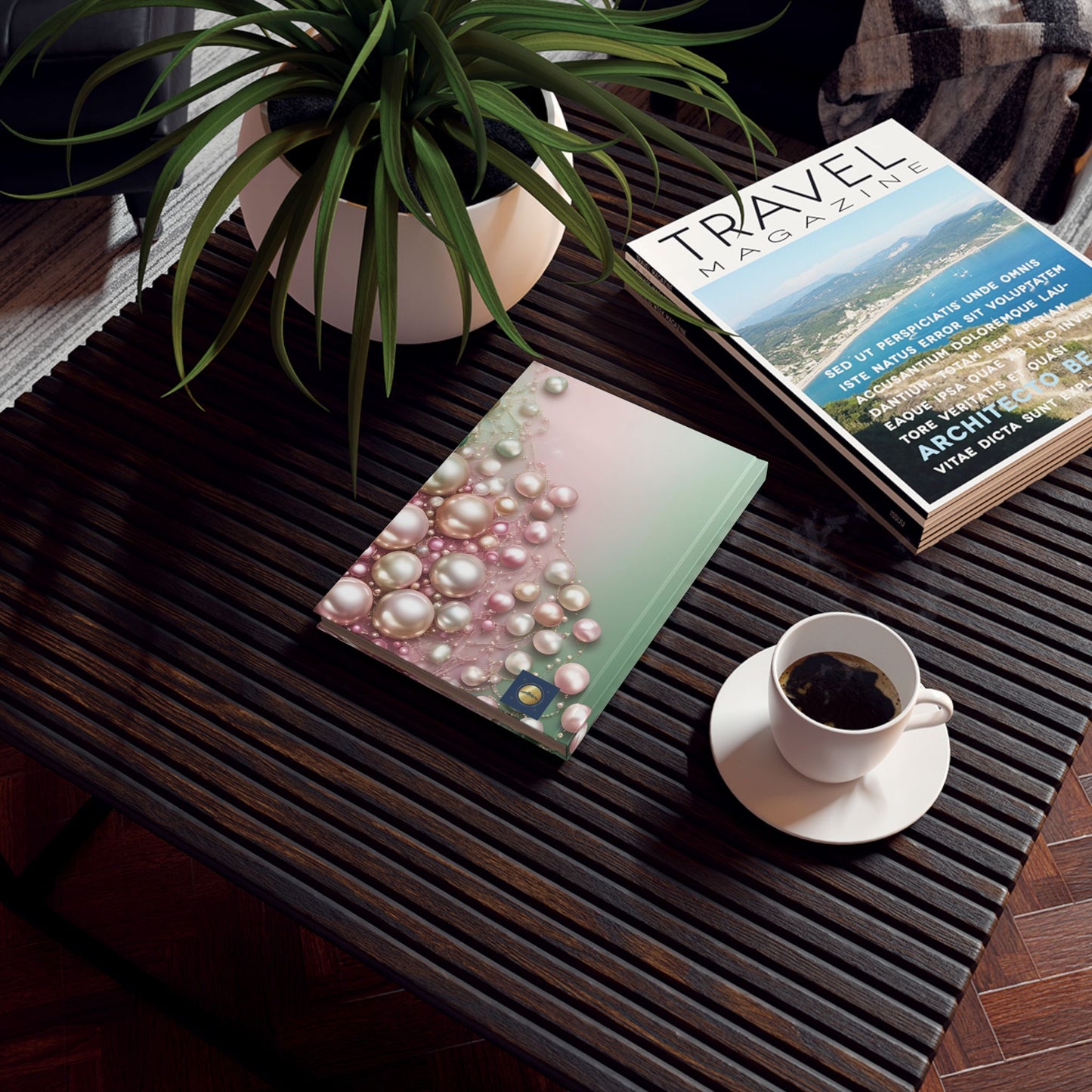 Pearls - Personalized Hard Backed Journal