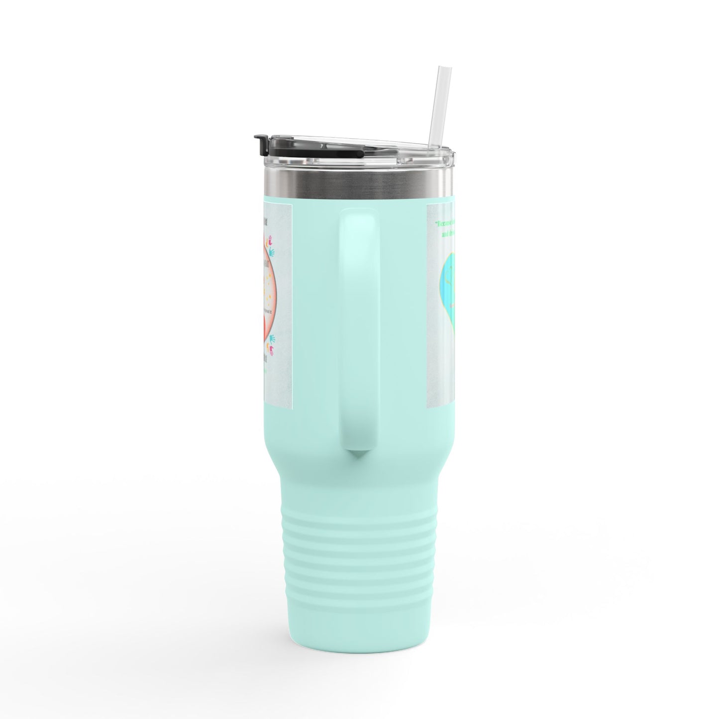 “Lend a Hand, Lift a Heart” - 40 oz Travel Mug vol. 1 | “Because kindness is contagious—and drinks on-the-go help.”