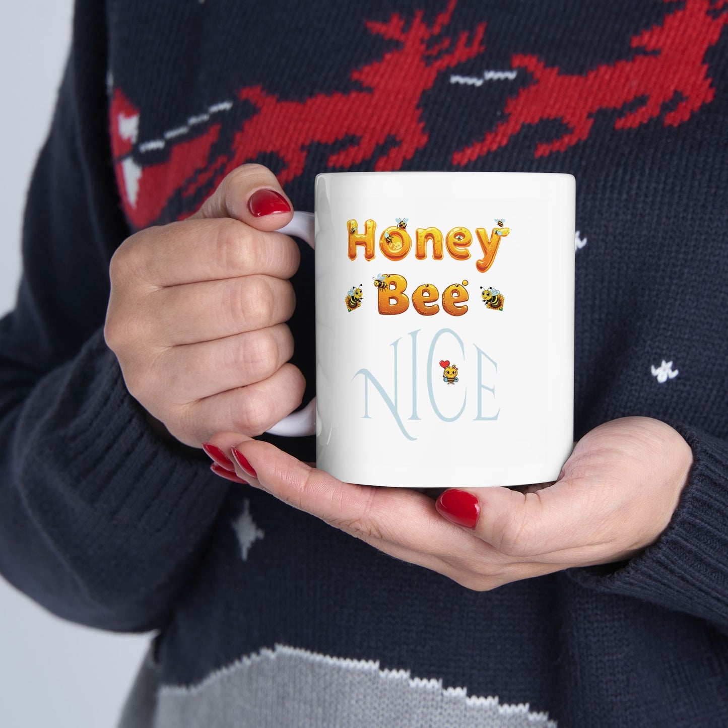 Honey Bee Nice (honey) - Ceramic Mug