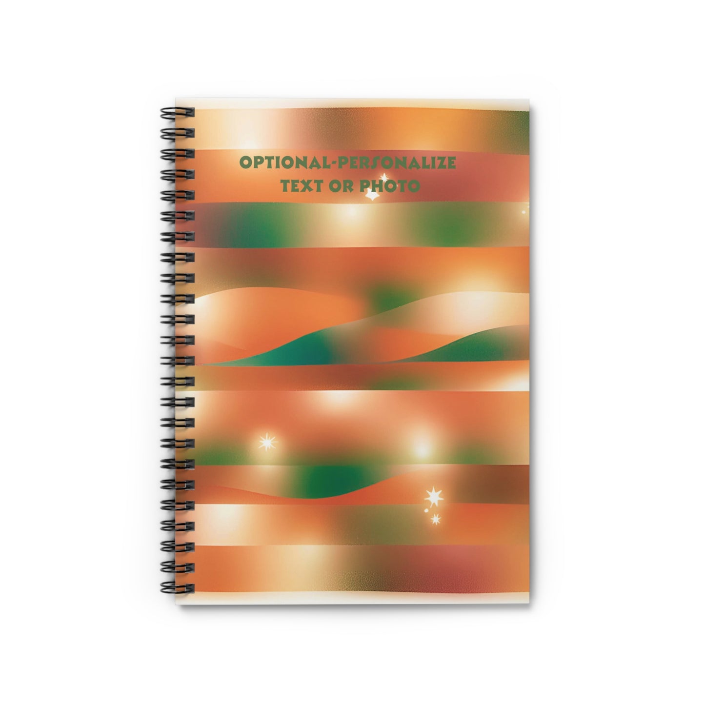 Orange Star - Personalized Spiral Notebook