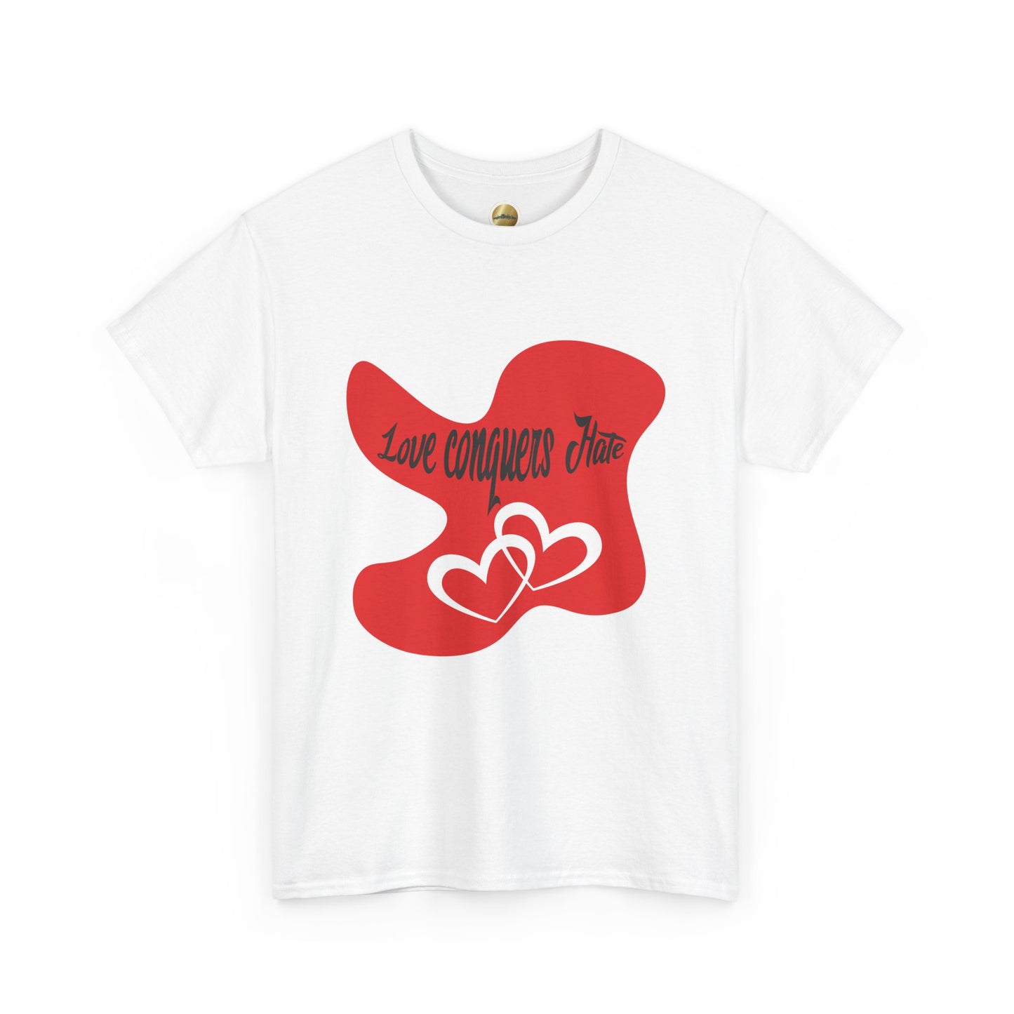 Love Conquers Hate - Unisex Heavy Cotton Tee
