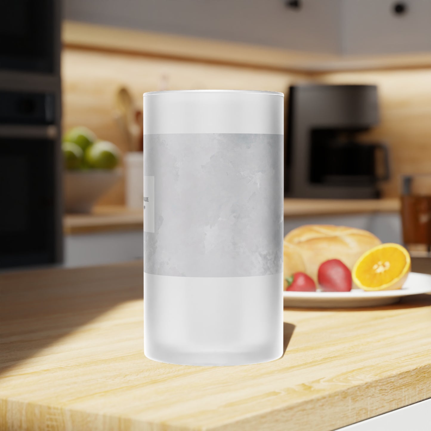 Personalize - Chic Frosted Glass Beer Mug