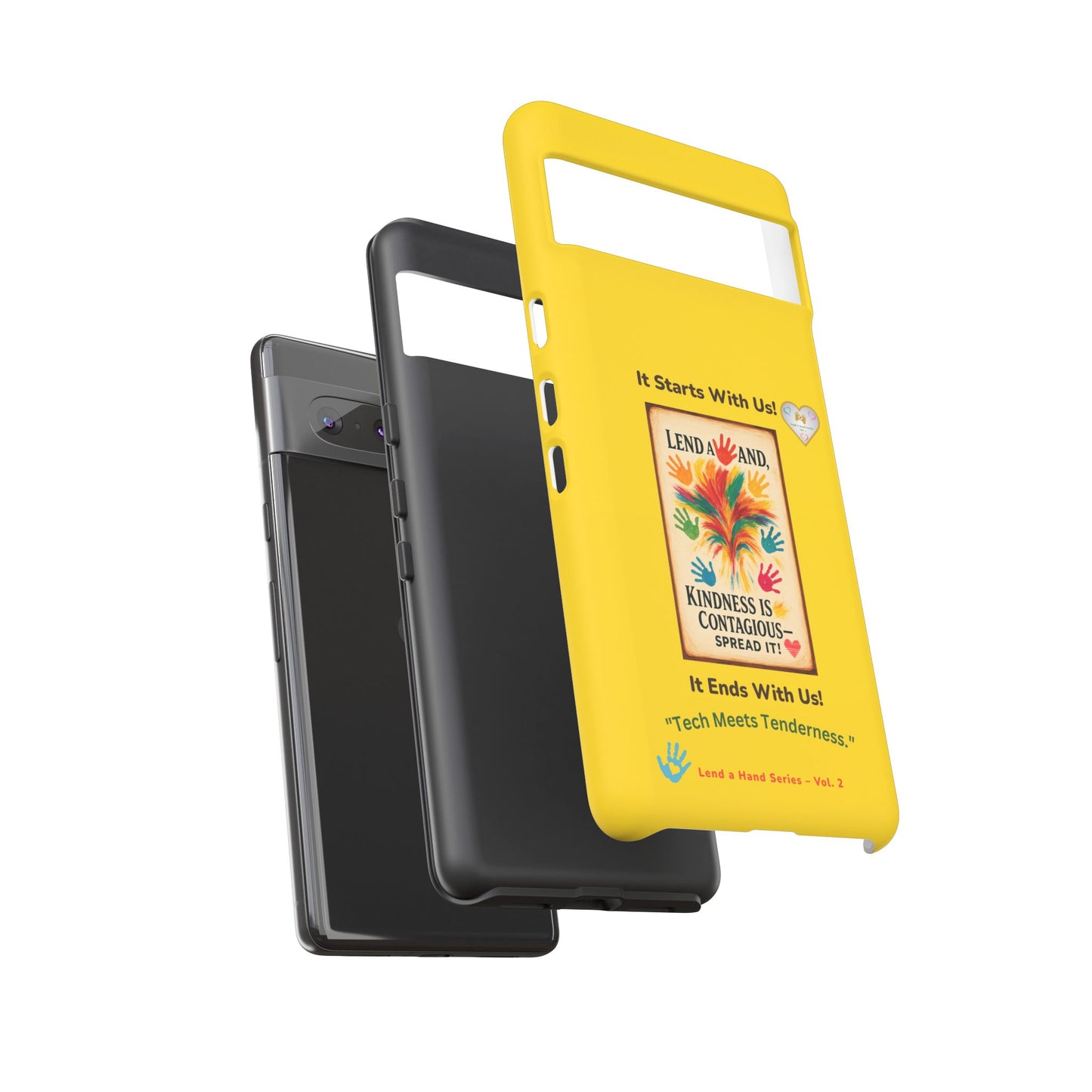 Lend a Hand, Lift a Heart - Phone Case Google Pixel Vol. 2 | "Tech Meets Tenderness."