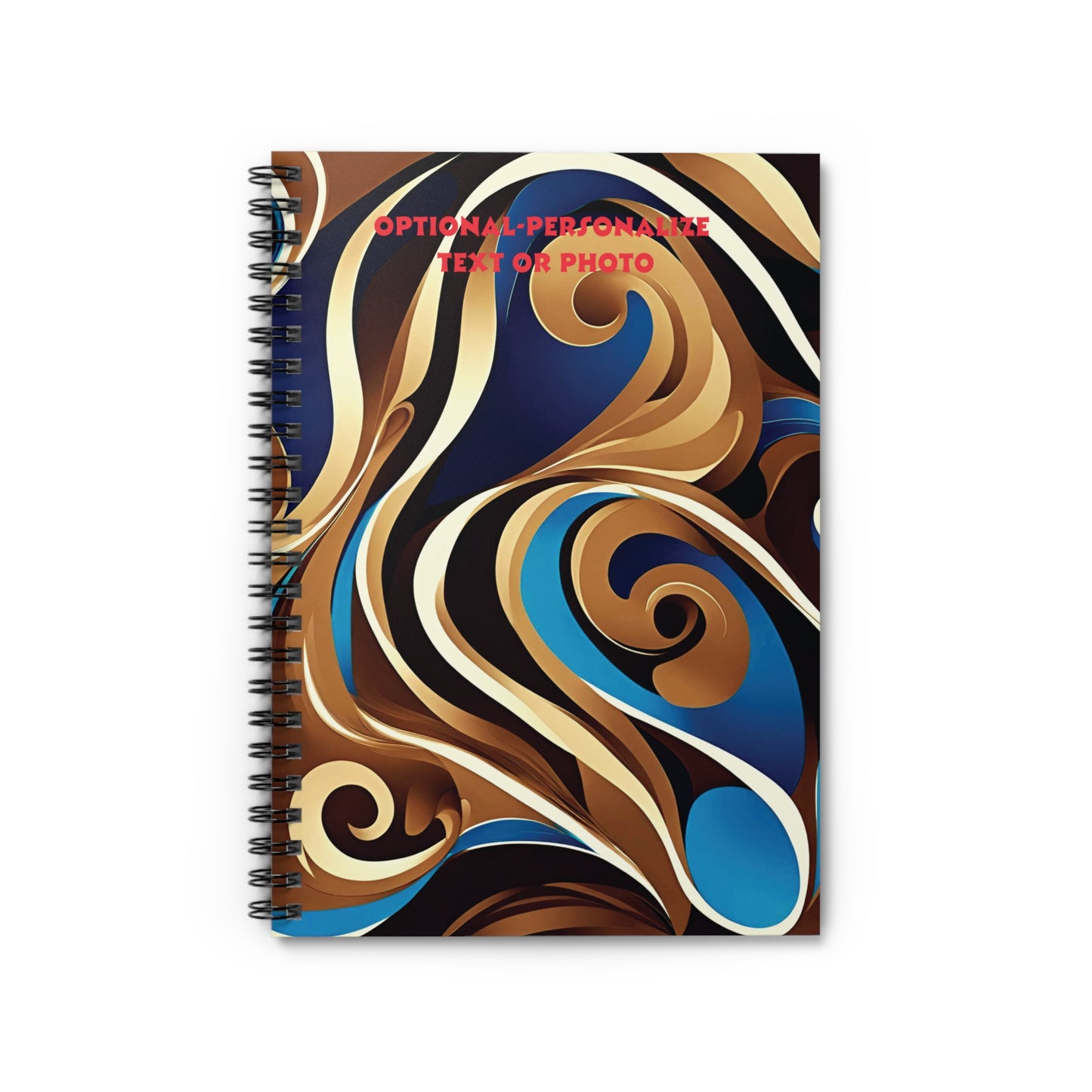 Blue Maze - Personalized Spiral Notebook