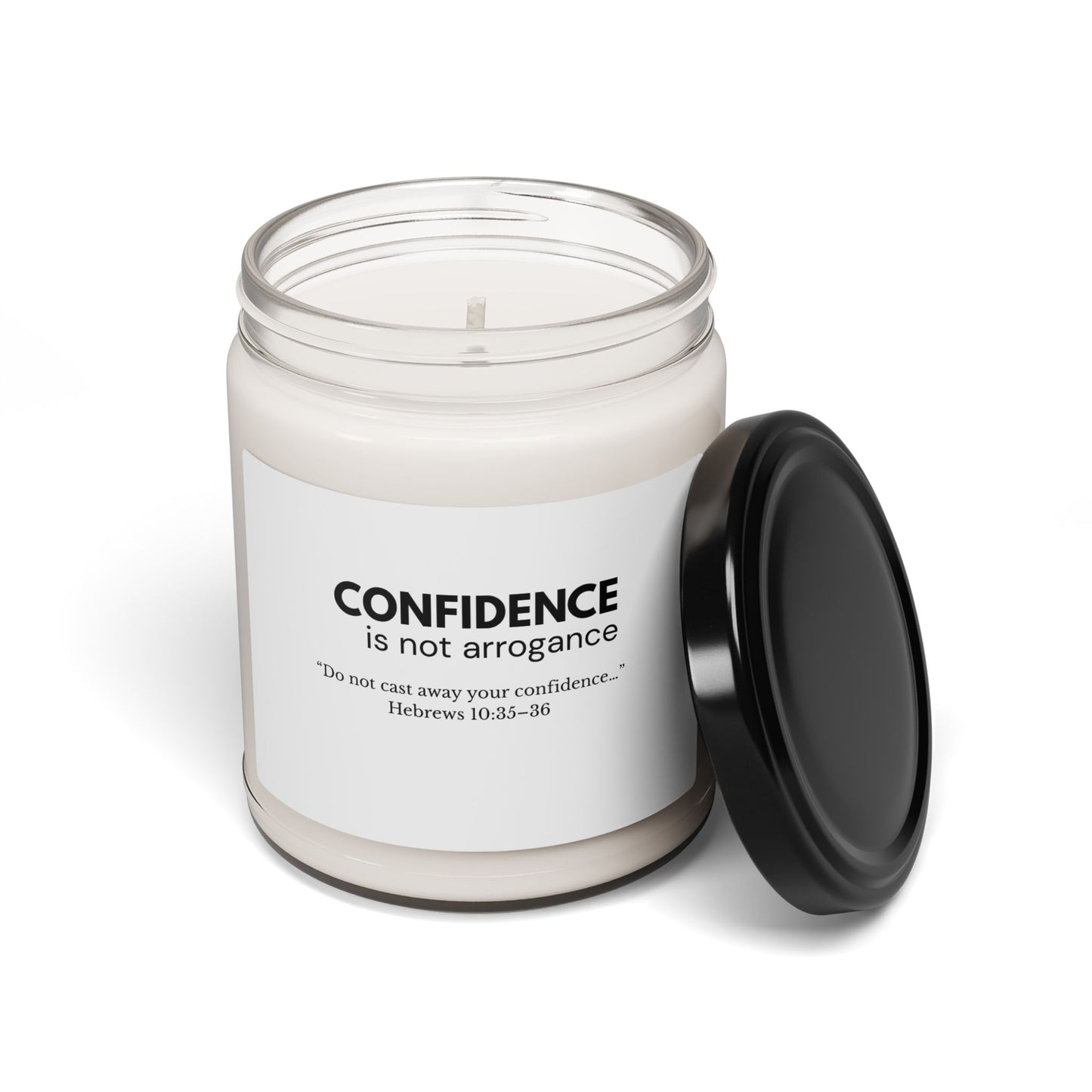 Confidence Is Not Arrogance Soy Candle | Faith-Inspired Home Decor