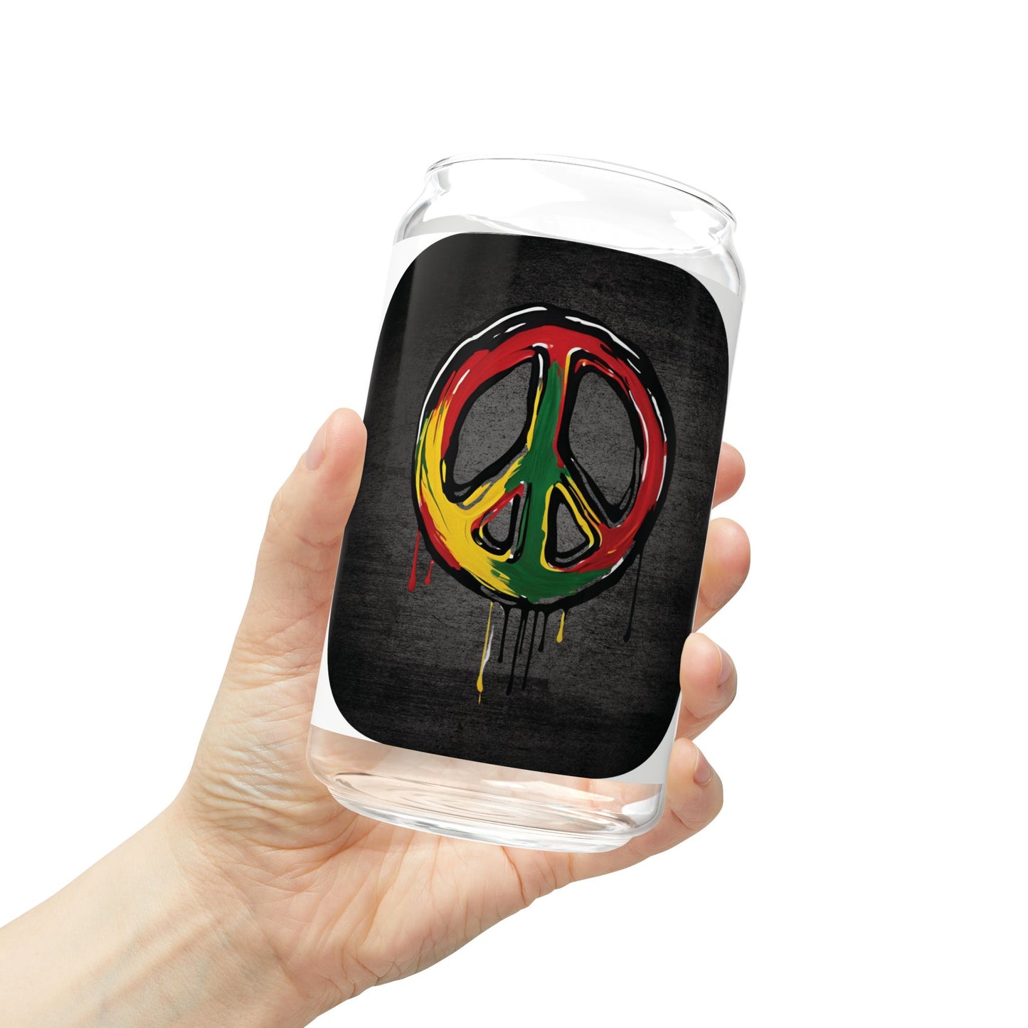 Peace Sign - Sipper Glass, 16oz
