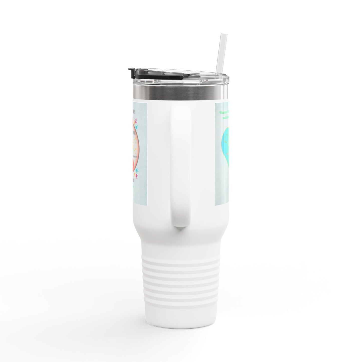 “Lend a Hand, Lift a Heart” - 40 oz Travel Mug vol. 1 | “Because kindness is contagious—and drinks on-the-go help.”