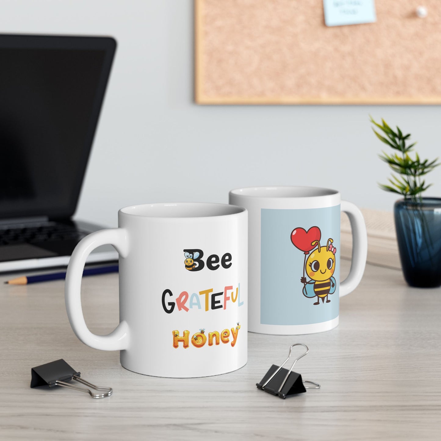 Bee Grateful Honey - Ceramic Mug