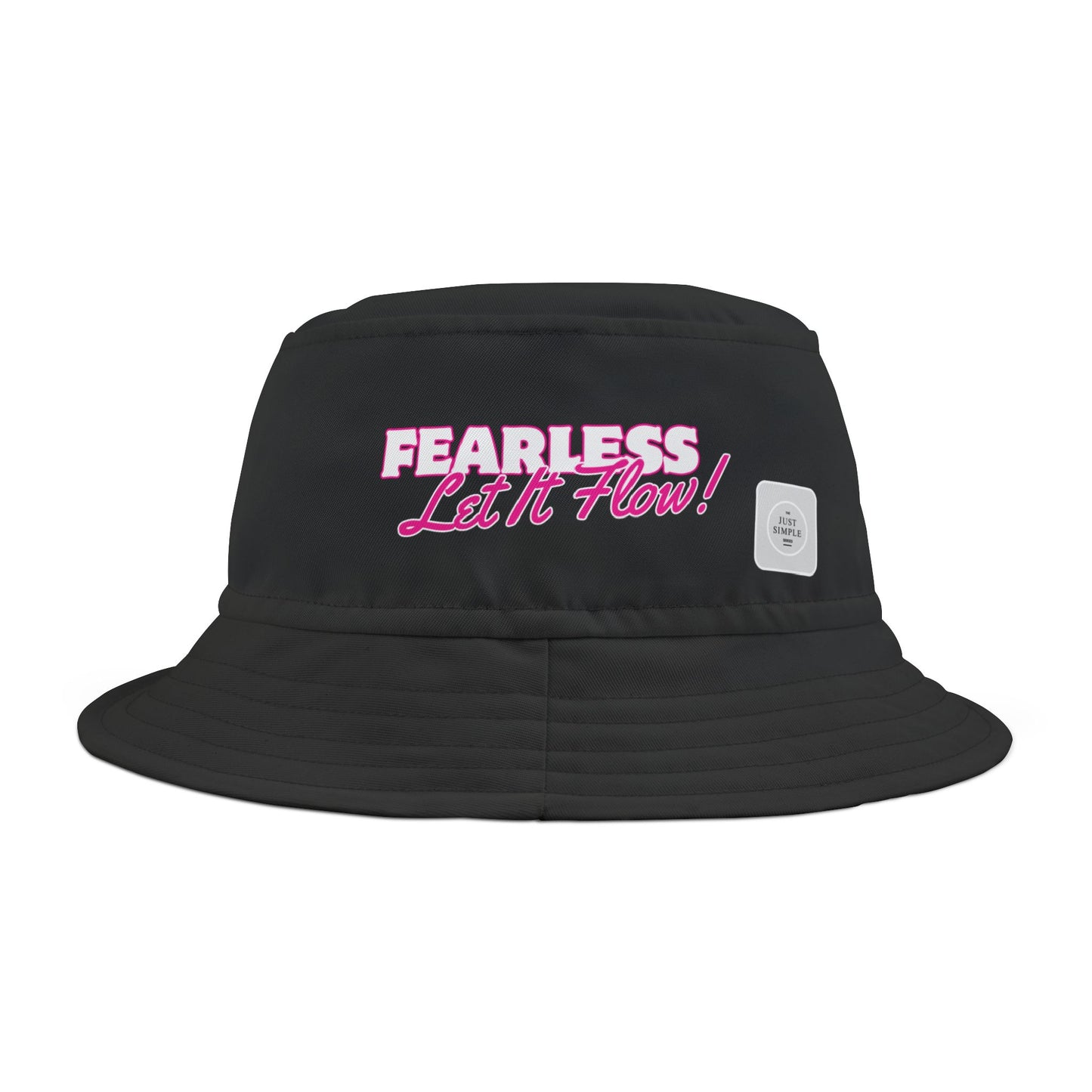 Fearless, Let It Flow | Unisex Bucket Hat (black) | The Just Simple Series