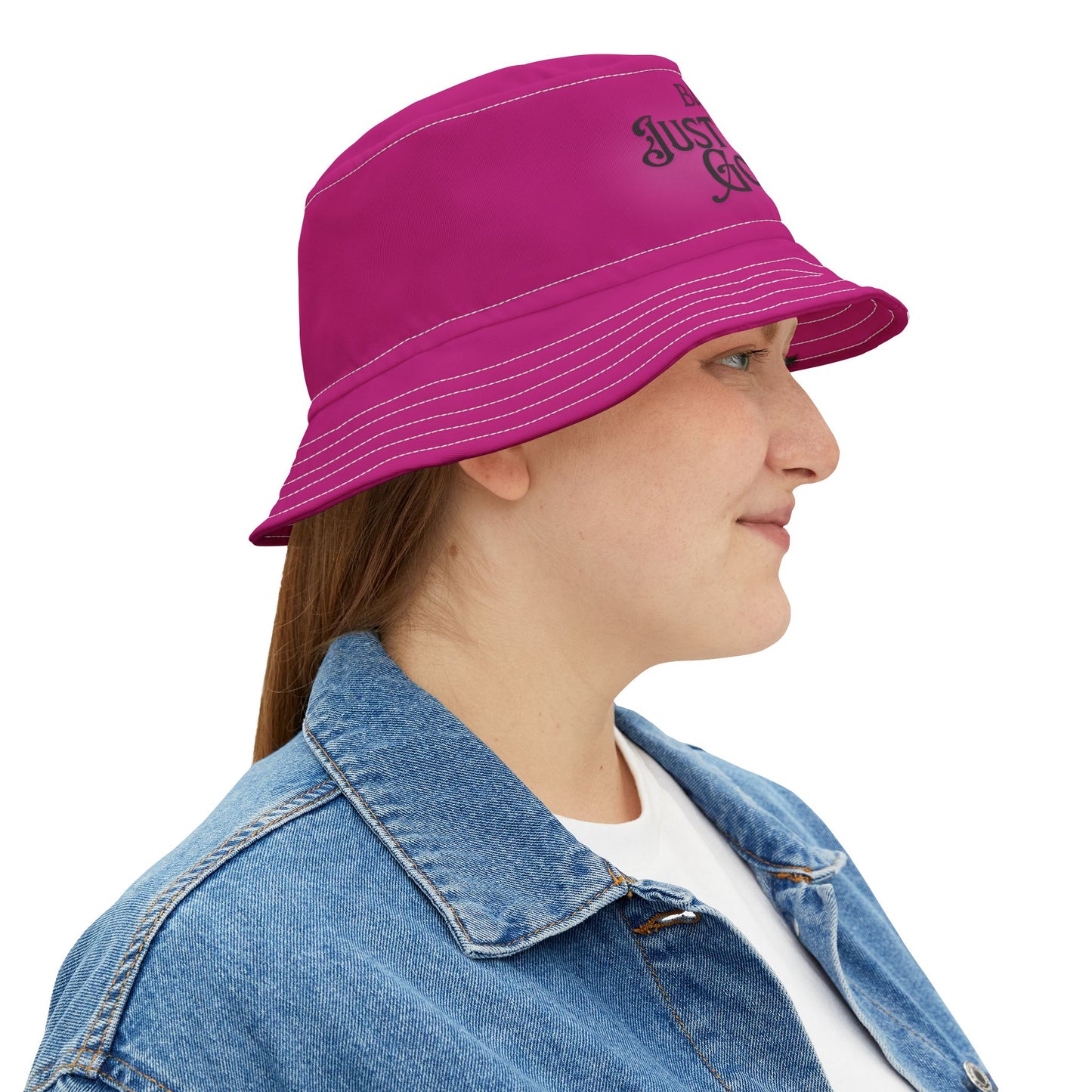 Blessed, Just Keep Going | Unisex Bucket Hat (pink) | The Just Simple Series