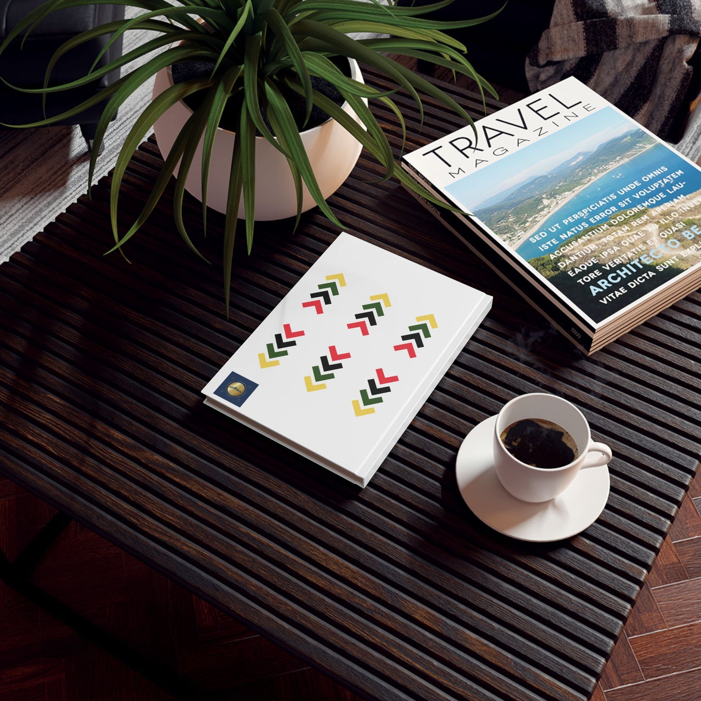 Your Attitude Determines Your Outcome (white) - Personalized Hard Backed Journal