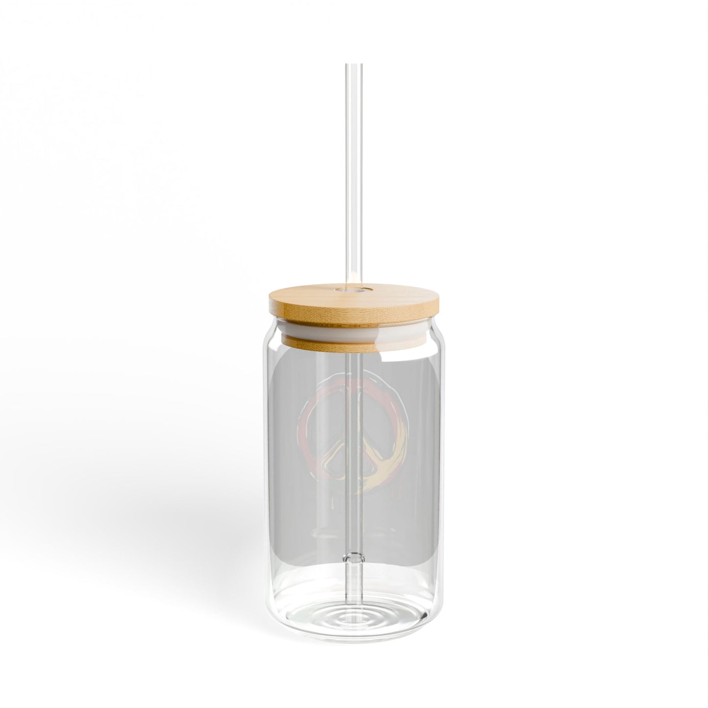 Peace Sign - Sipper Glass, 16oz