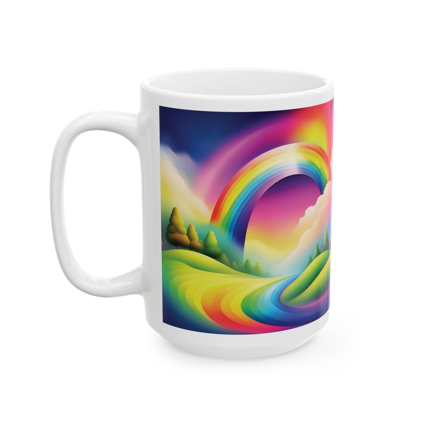 Rainbow Beauty - Ceramic Mug - Unique Design for Coffee Lovers