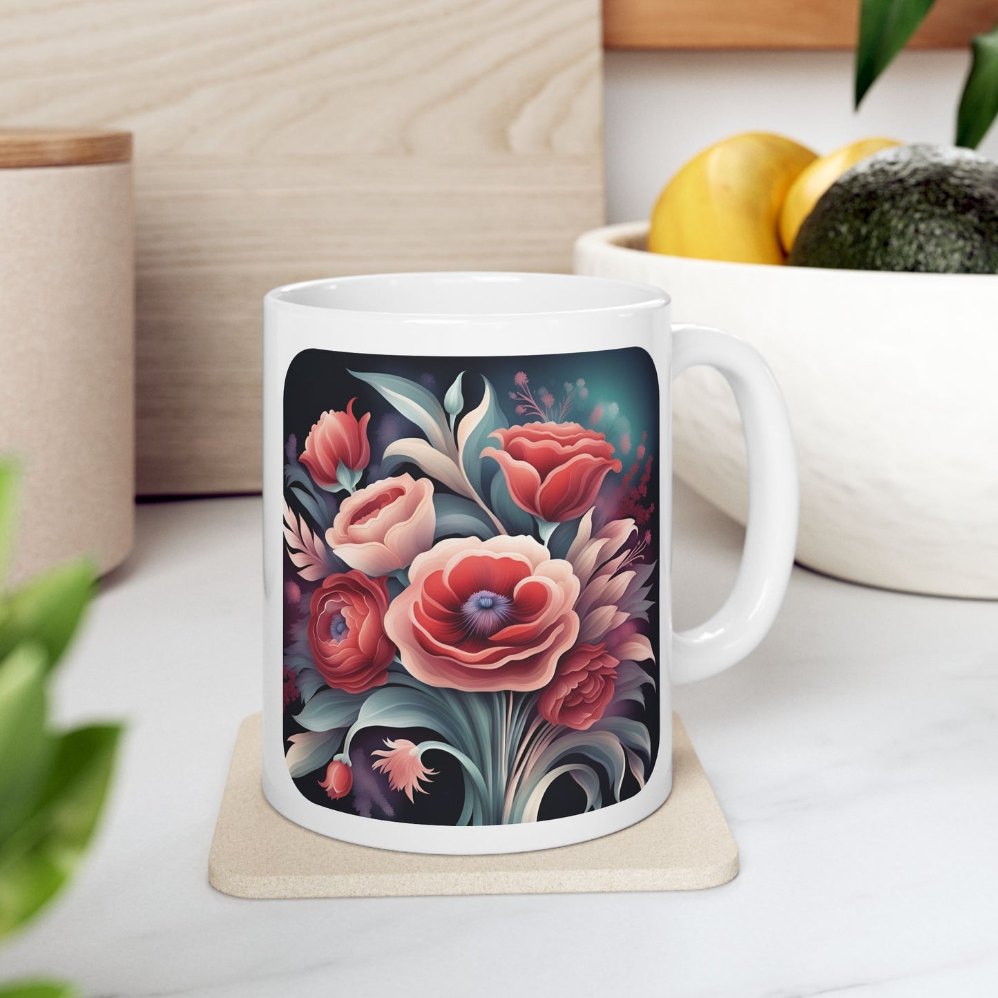 Floral Peace - Ceramic Mug