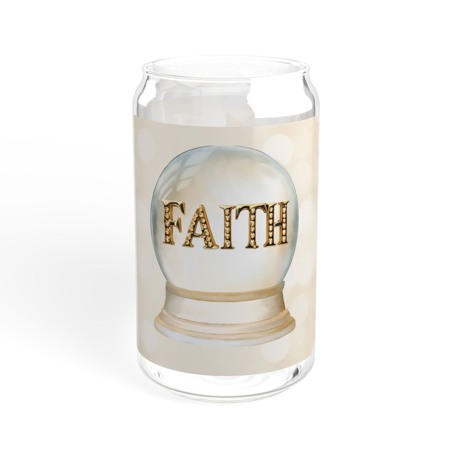 Faith Crystal Ball - Sipper Glass, 16oz