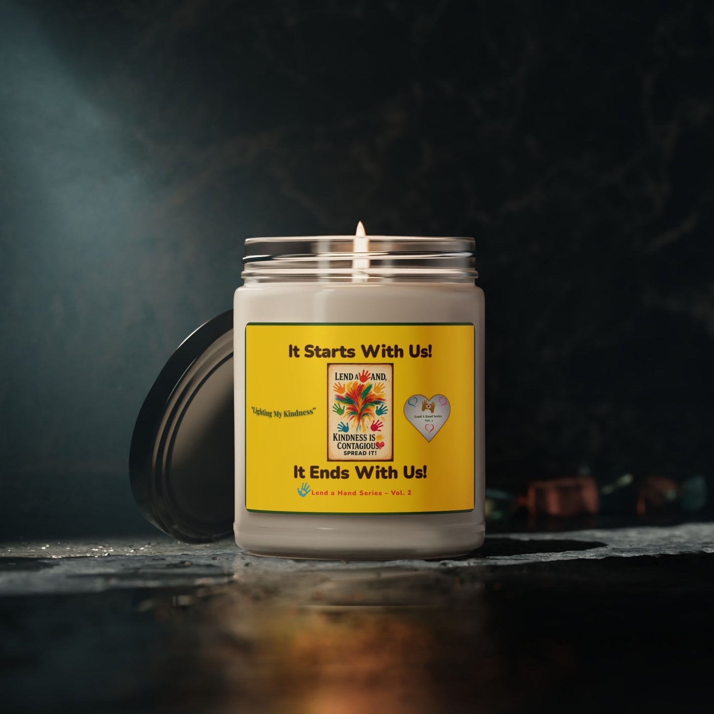 Lend a Hand, Lift a Heart – Soy Candle Vol. 2 | "Kindness Lights the Way"