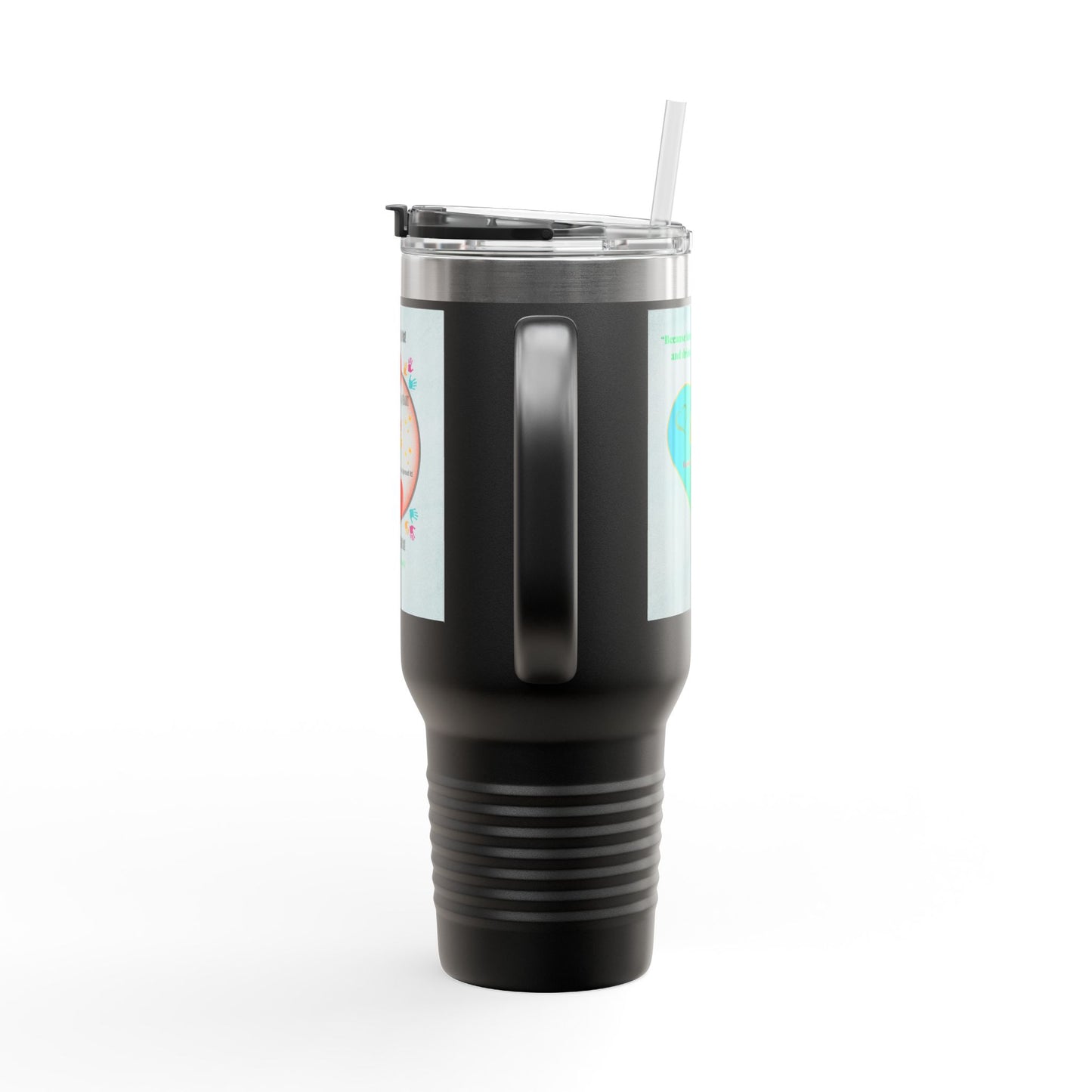 “Lend a Hand, Lift a Heart” - 40 oz Travel Mug vol. 1 | “Because kindness is contagious—and drinks on-the-go help.”