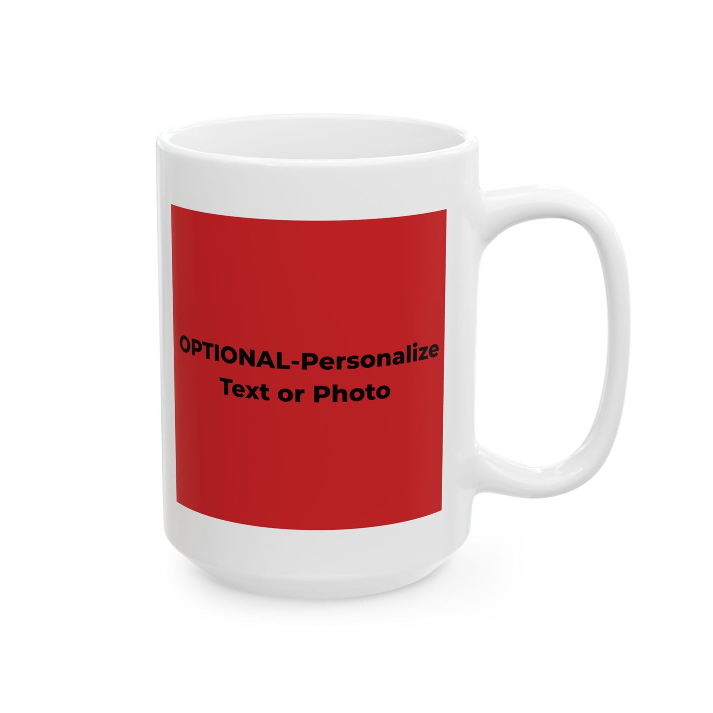 Peace & Love (red) - Ceramic Mug - 11oz & 15oz - Perfect Gift for Inspiration & Motivation