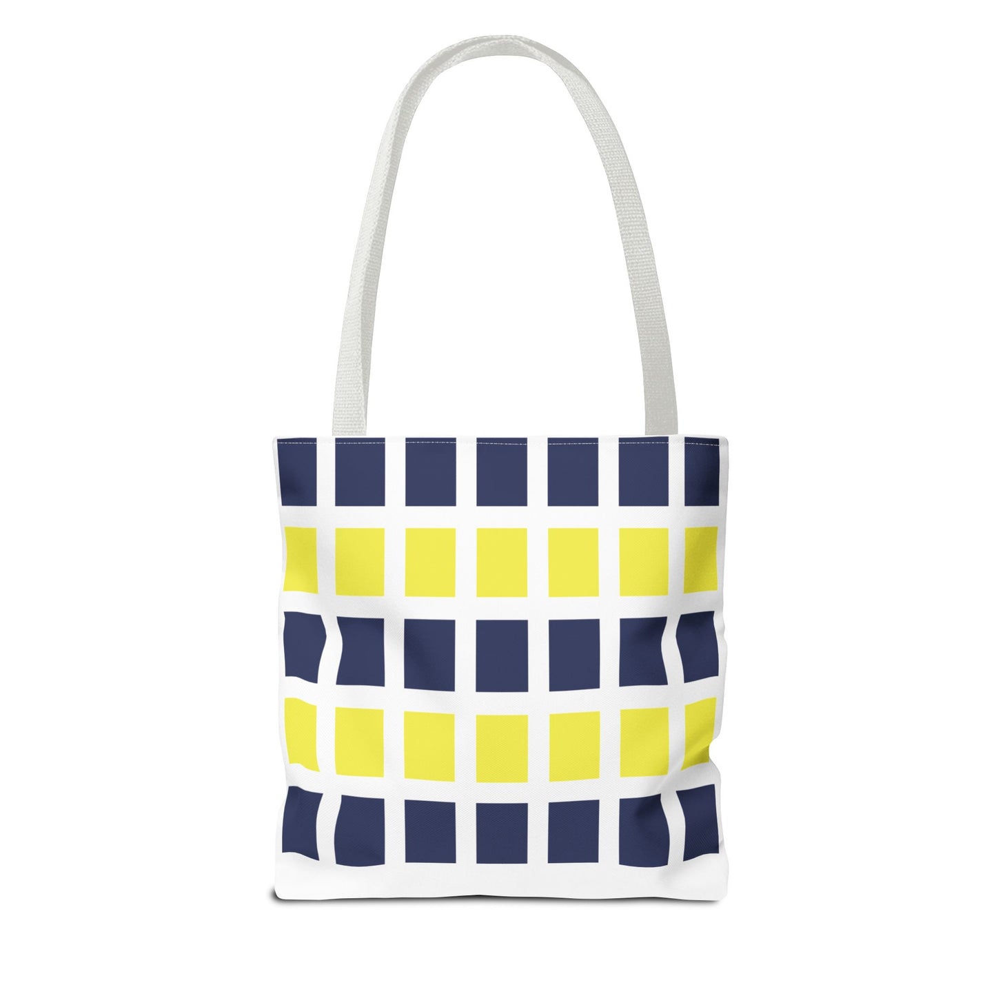 Le Carrée (yellow & navy) - Tote Bag - Stylish Beach Vibes for Every Occasion!