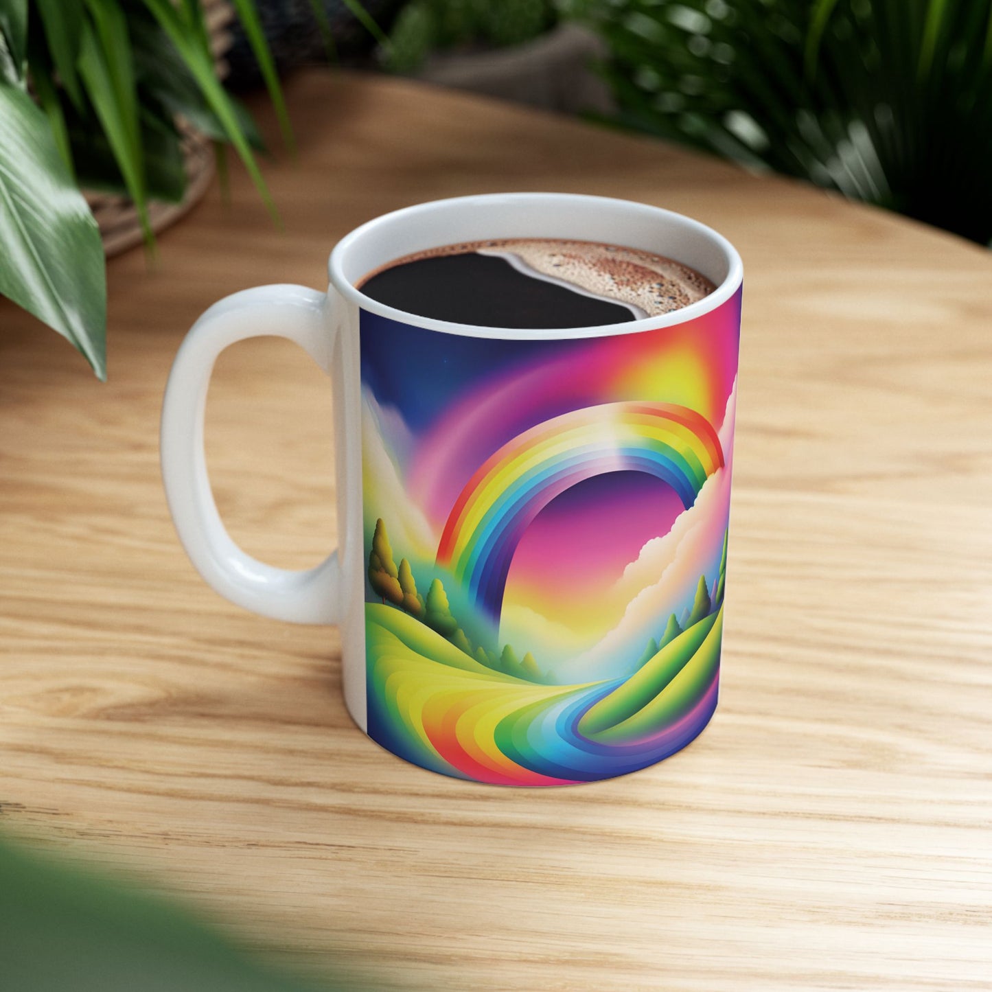 Rainbow Beauty - Ceramic Mug - Unique Design for Coffee Lovers