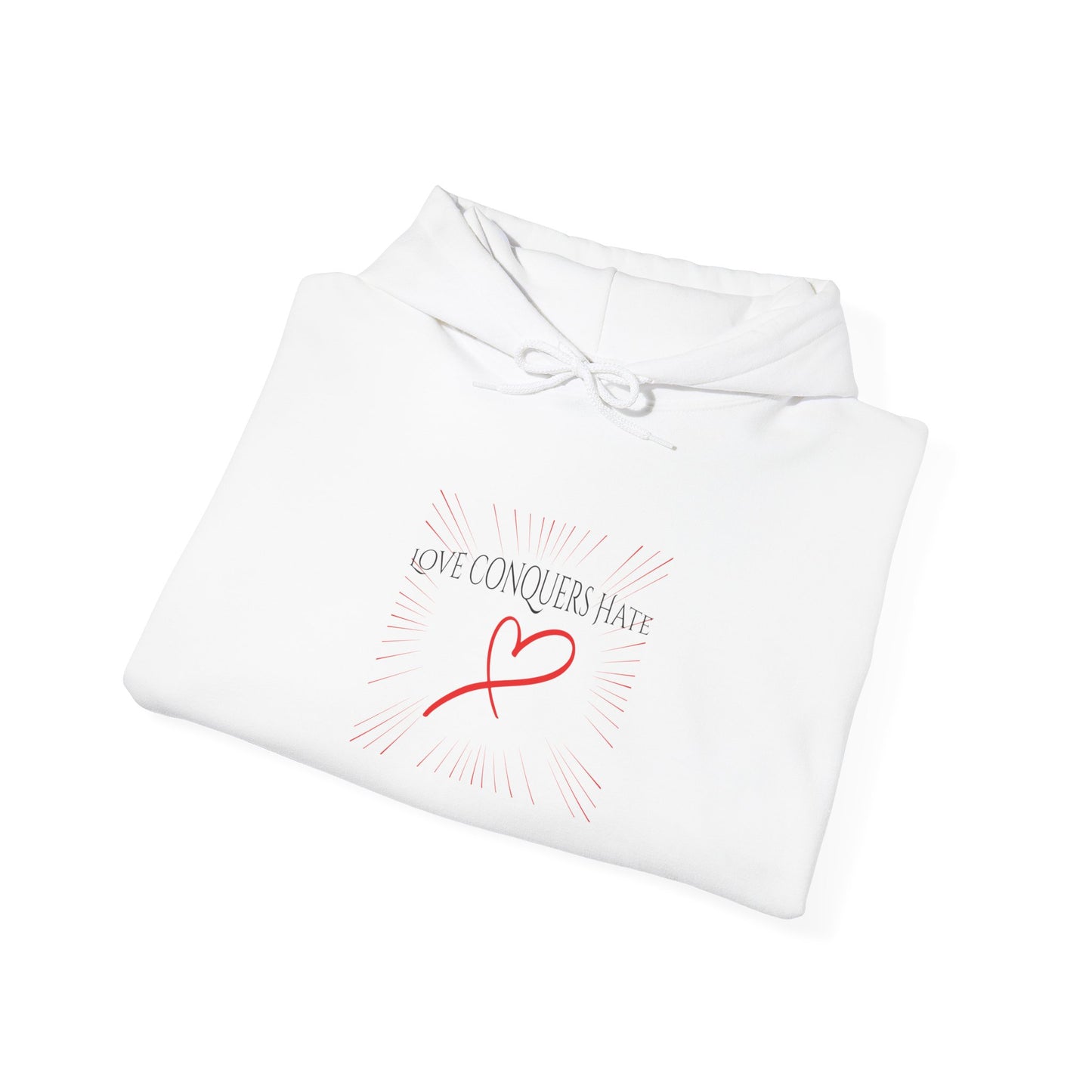 Love Conquers Hate - Unisex Heavy Blend™ Hooded Sweatshirt