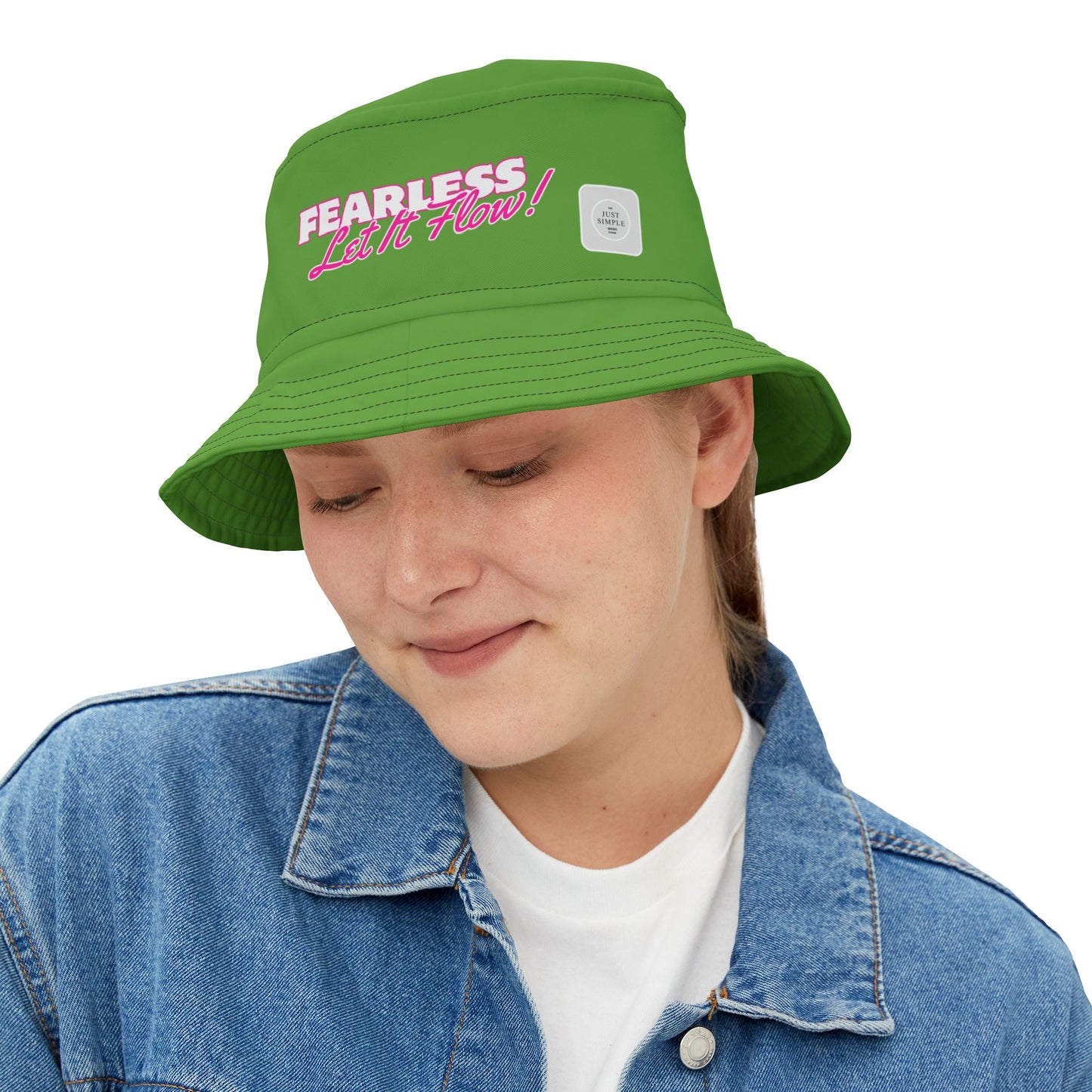 Fearless, Let It Flow | Unisex Bucket Hat (green) | The Just Simple Series