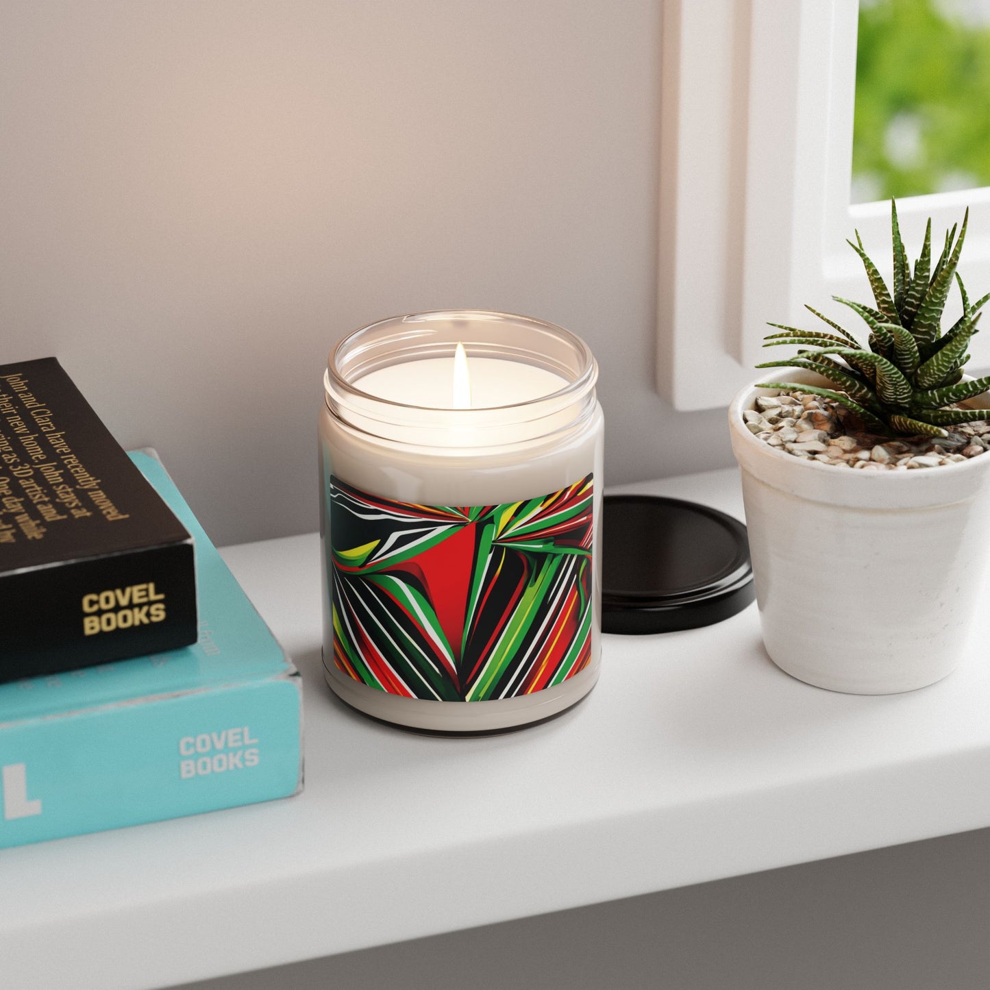 Powerful - Clear Jar 9oz, Soy Candle - Aromatherapy for Peace & Mindfulness
