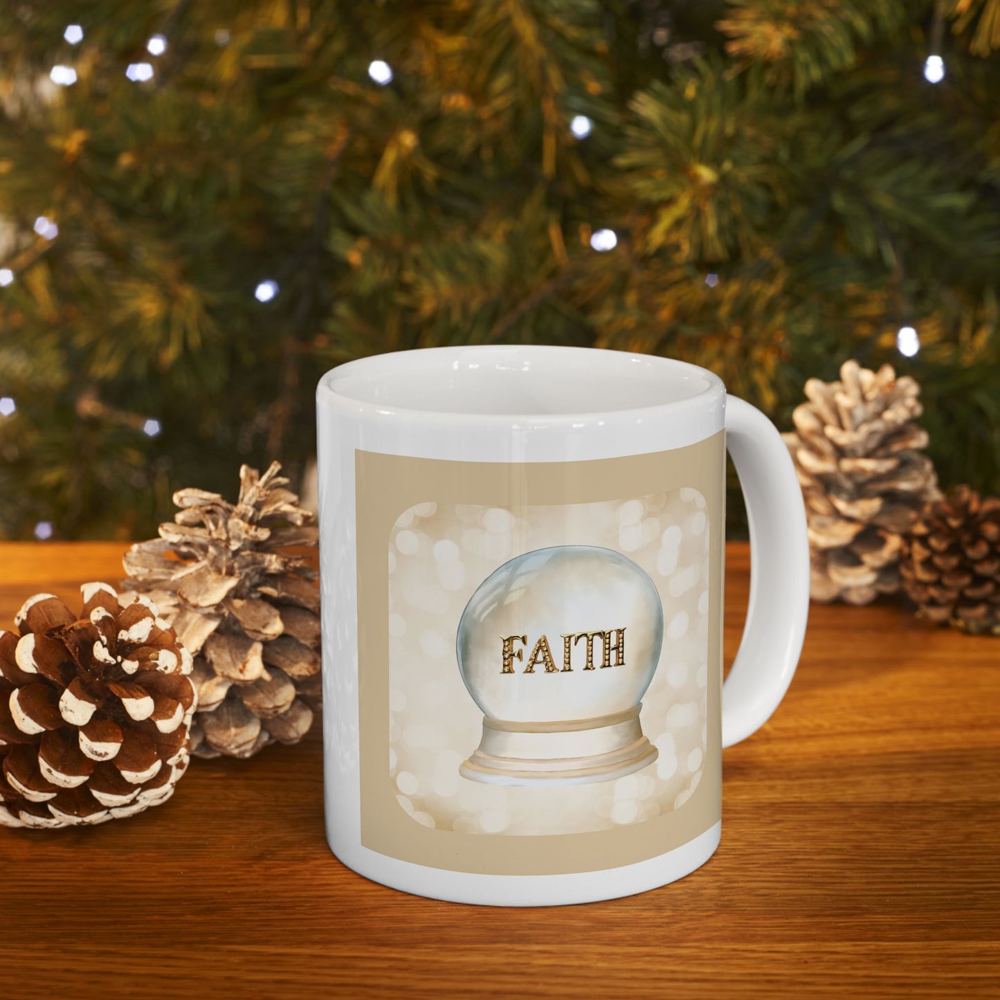 Faith - Inspirational Ceramic Mug - 11oz & 15oz - Perfect Gift for Motivation & Daily Affirmations