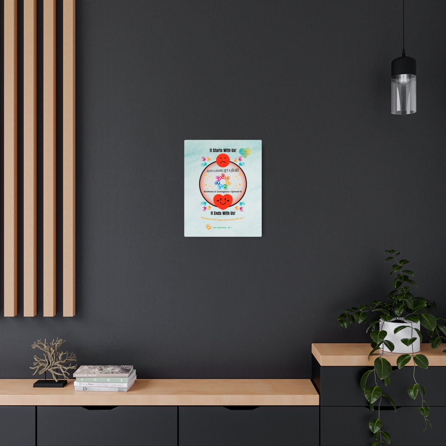 Lend a Hand, Lift a Heart - Metal Art Sign (Indoor) Vol. 1 |"Kindness is the ripple that starts with you."