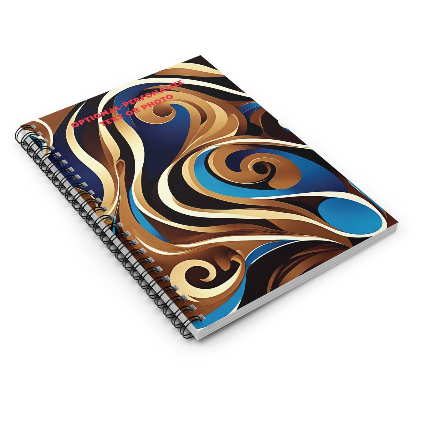Blue Maze - Personalized Spiral Notebook
