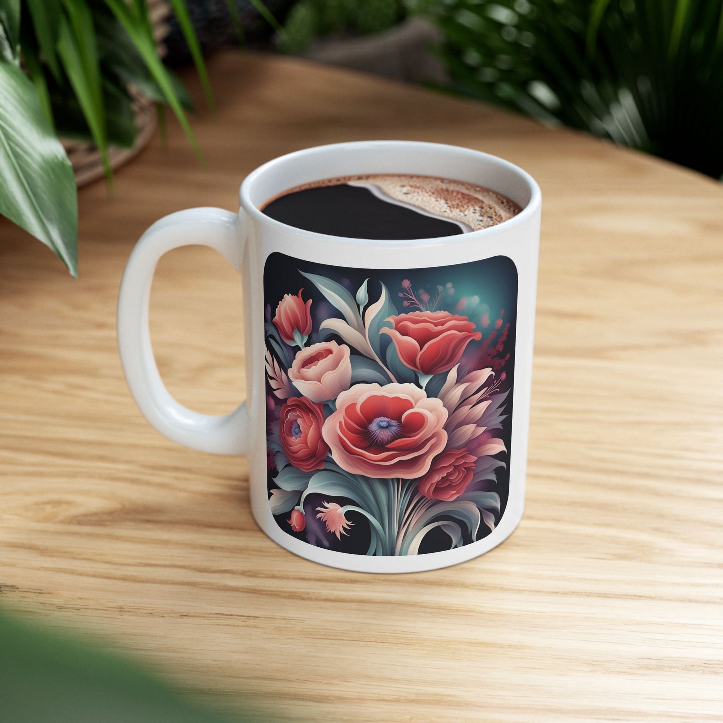 Floral Peace - Ceramic Mug