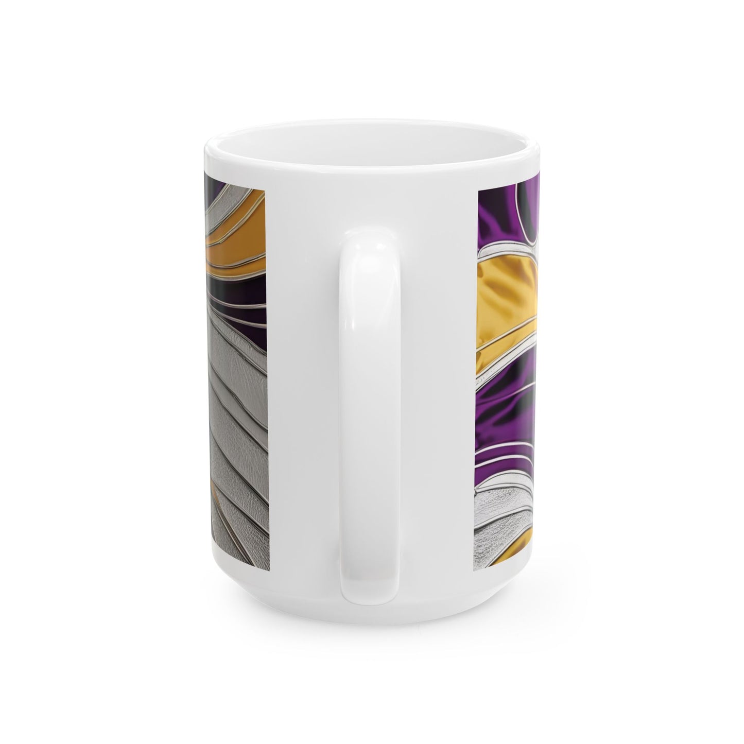 Purple Twist - Vibrant Swirl Ceramic Mug - Unique Design for Coffee Lovers