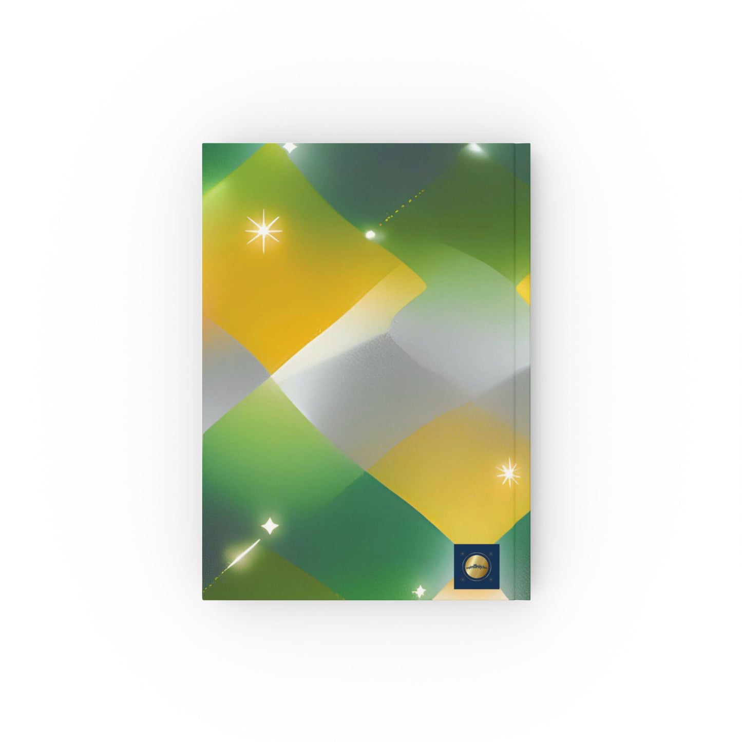 Green Bling - Personalized Hard Backed Journal - Sparkling Green Design for Creativity & Reflection