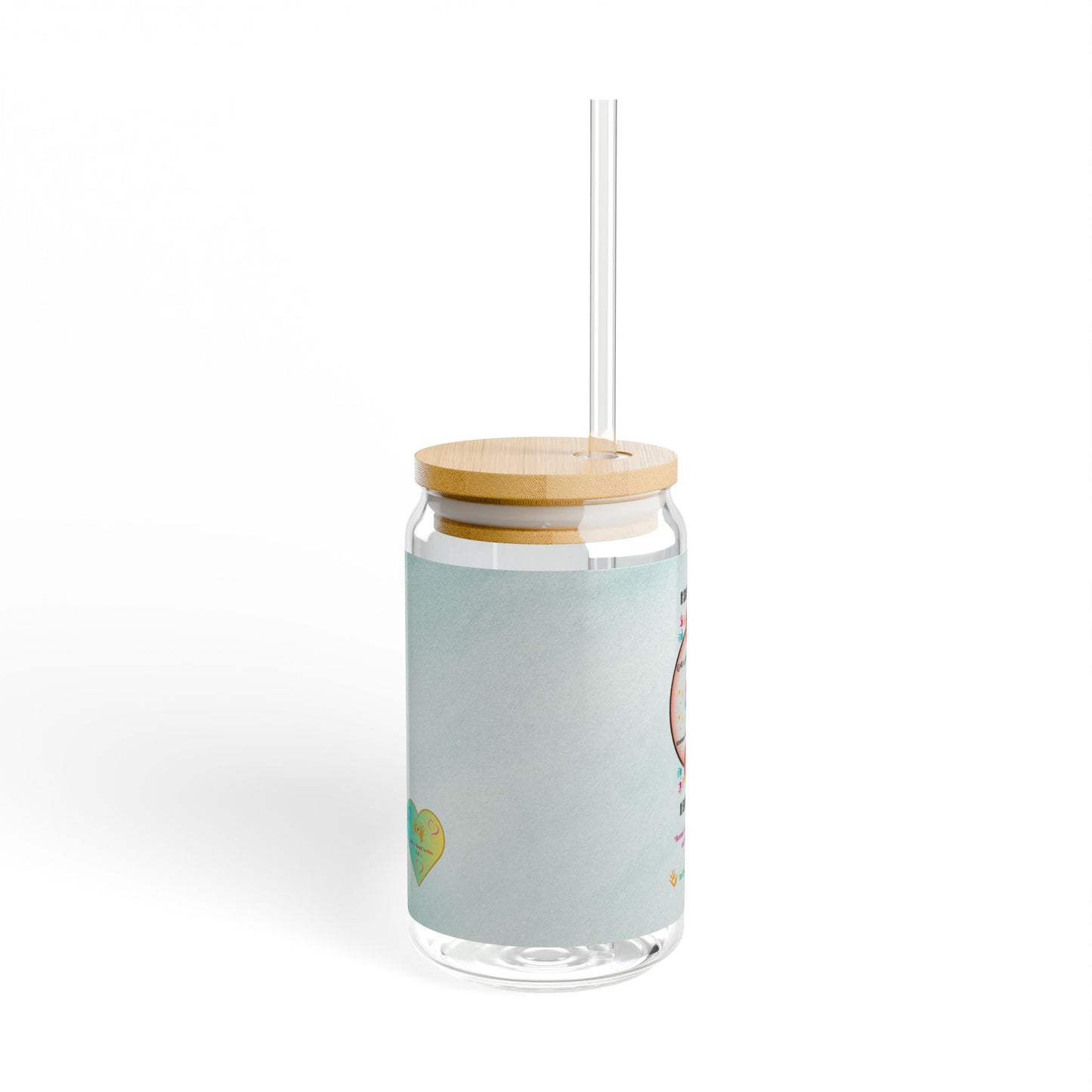 “Lend a Hand, Lift a Heart”- 16 oz Sipper Glass Vol. 1 | “Because kindness is contagious—and hydration helps.”